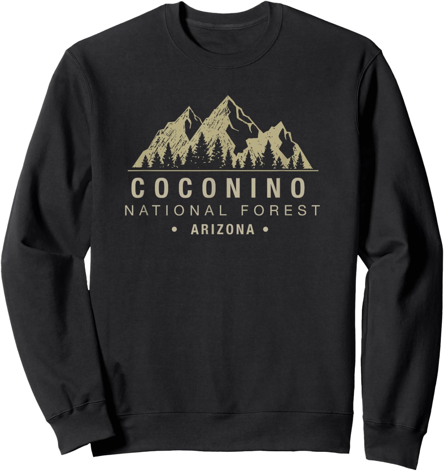 Arizona Coconino National Forest Sweatshirt - Sweatshirt | Black