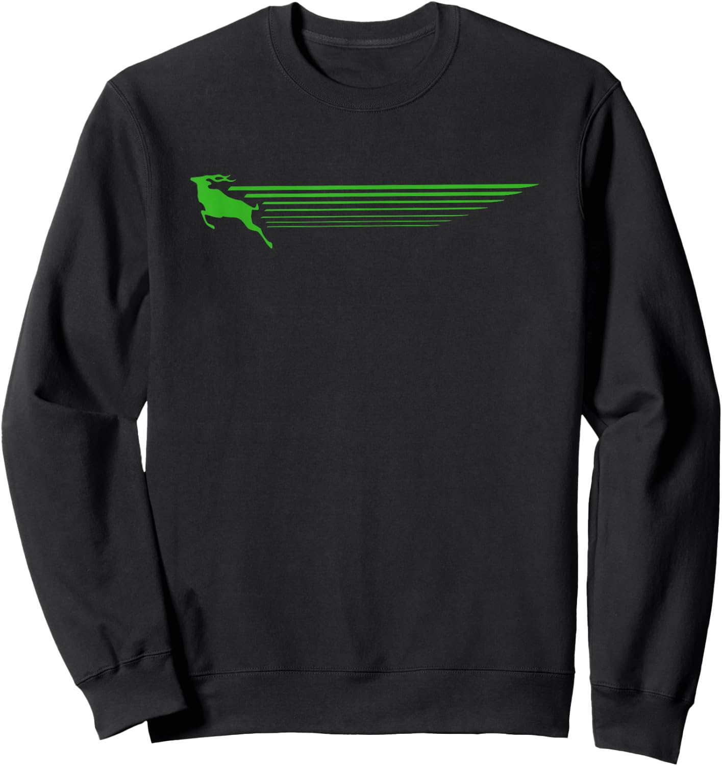 Run Like an Antelope | Retro Music-Inspired Design Sweatshirt - Sweatshirt | Black