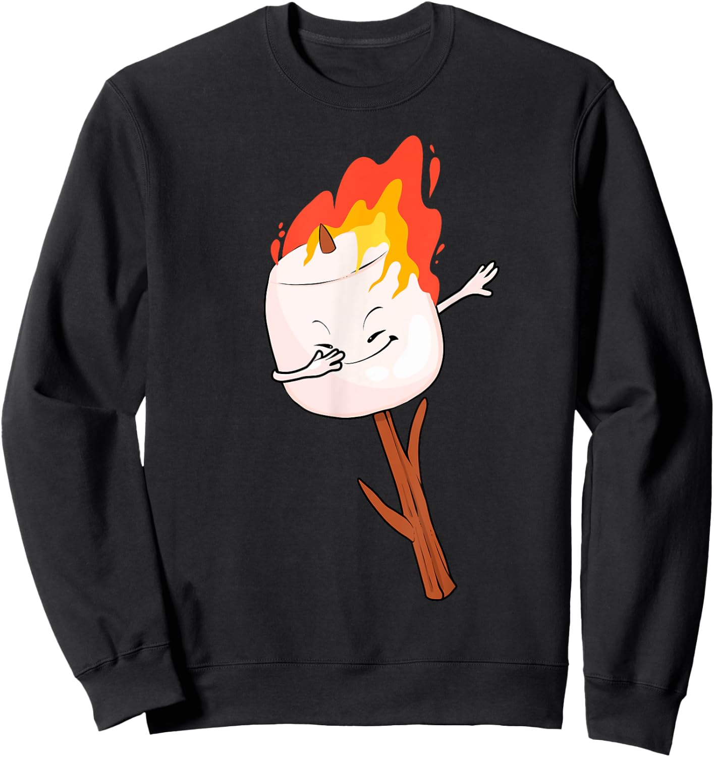 Cute Marshmallow Design Women Kids Marshmallow Lover Sweatshirt - Sweatshirt | Black