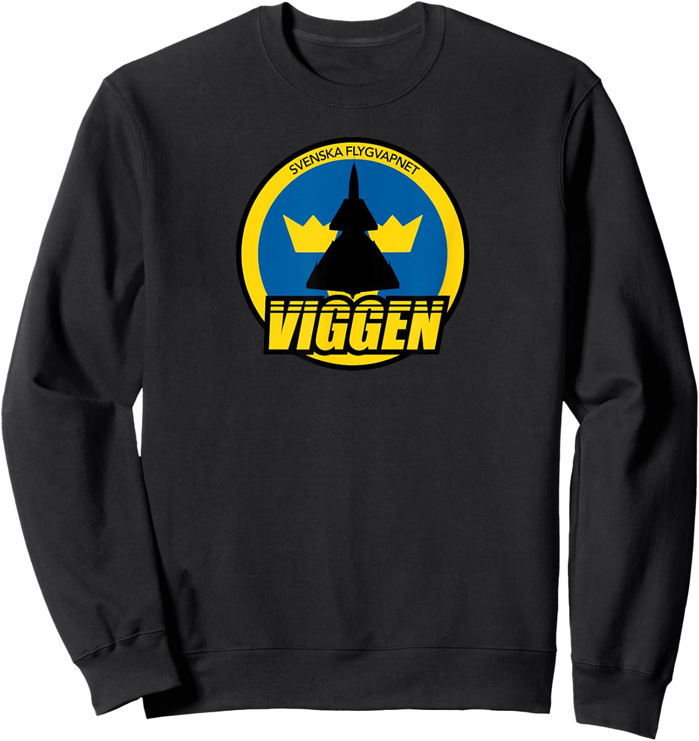Svenska Flygvapnet Viggen Sweatshirt - Sweatshirt | Black