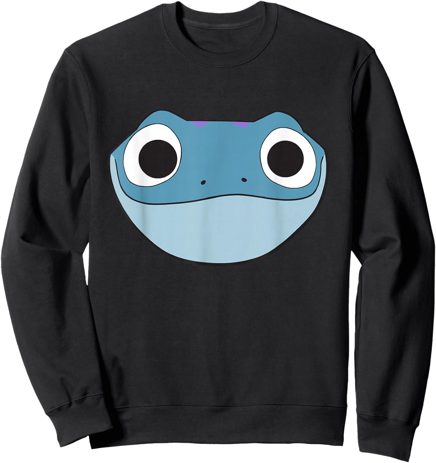 Disney Frozen 2 Bruni Cute Salamander Big Face Sweatshirt - Sweatshirt | Black