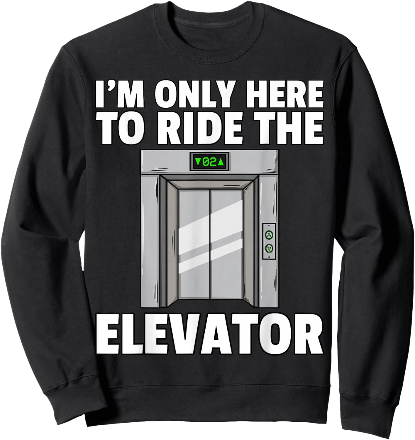 Elevator Buttons Mechanic Technician Sweatshirt - Sweatshirt | Black