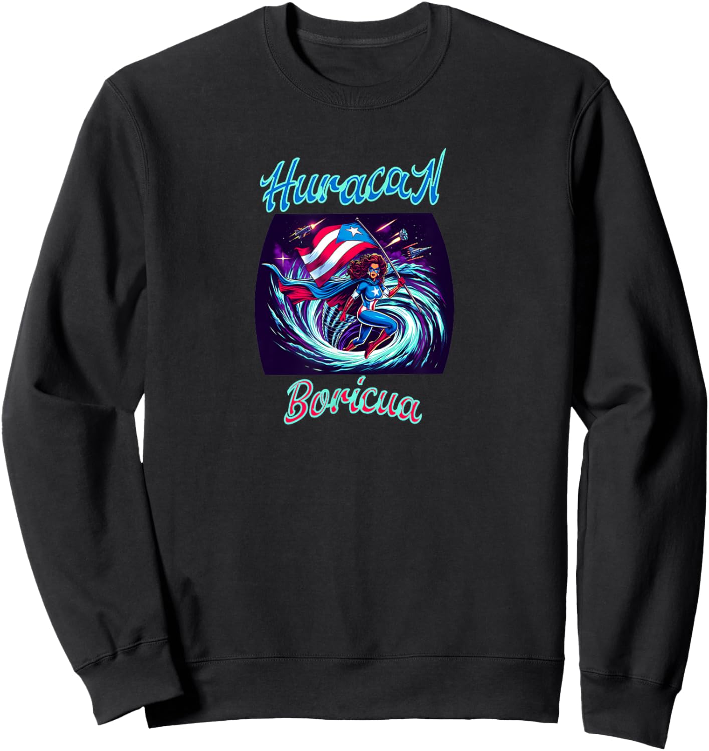 Maripily Super Hero Sweatshirt - Sweatshirt | Black