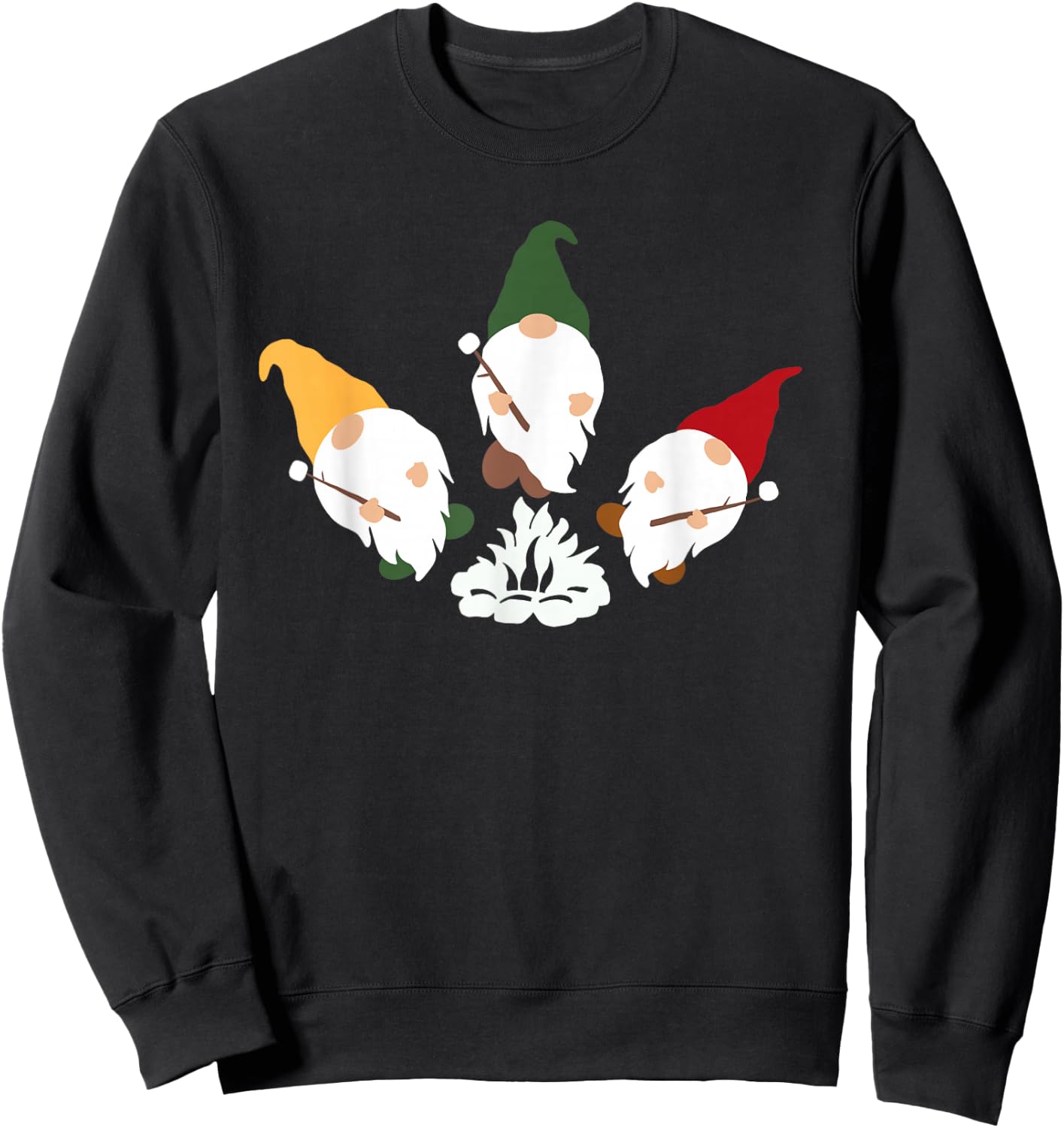 Gnome Campfire Sweatshirt - Sweatshirt | Black
