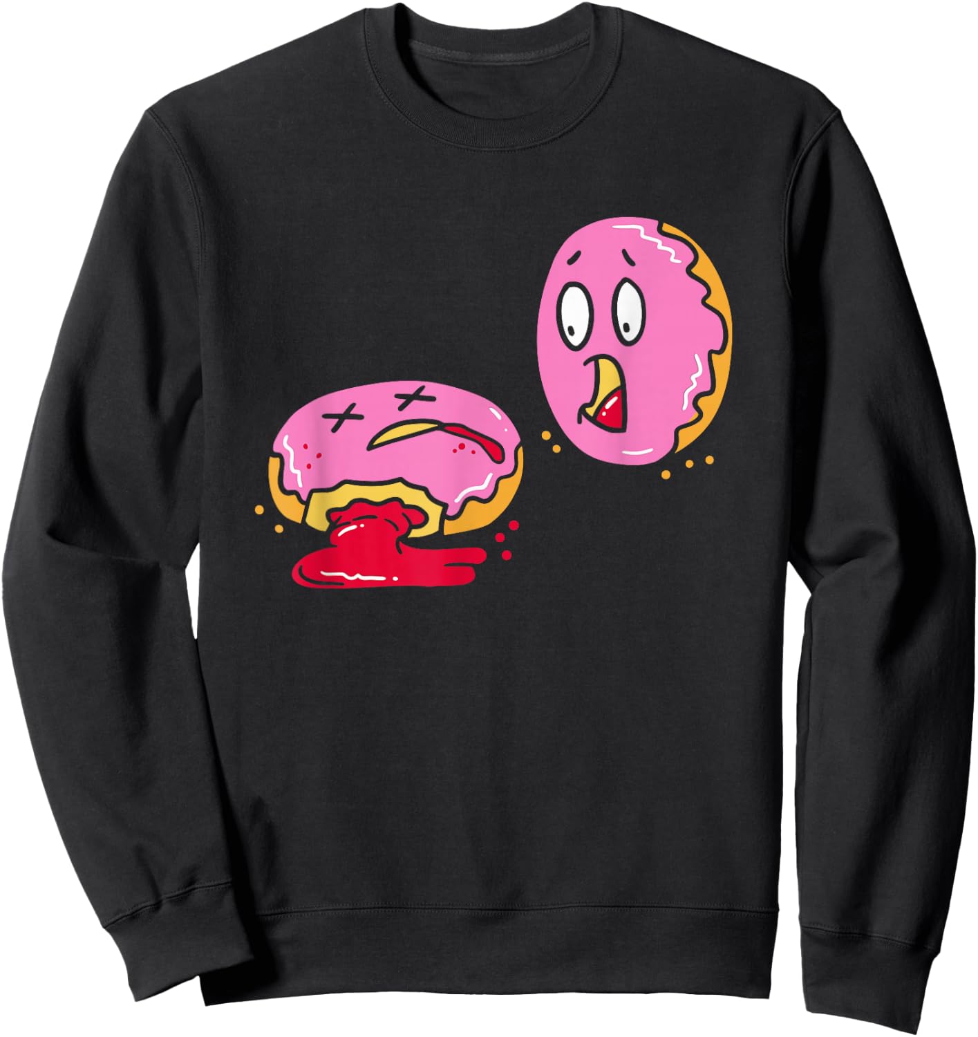 I Could Murder a Donut, Doughnut Sugar Murderer Sweatshirt - Sweatshirt | Black