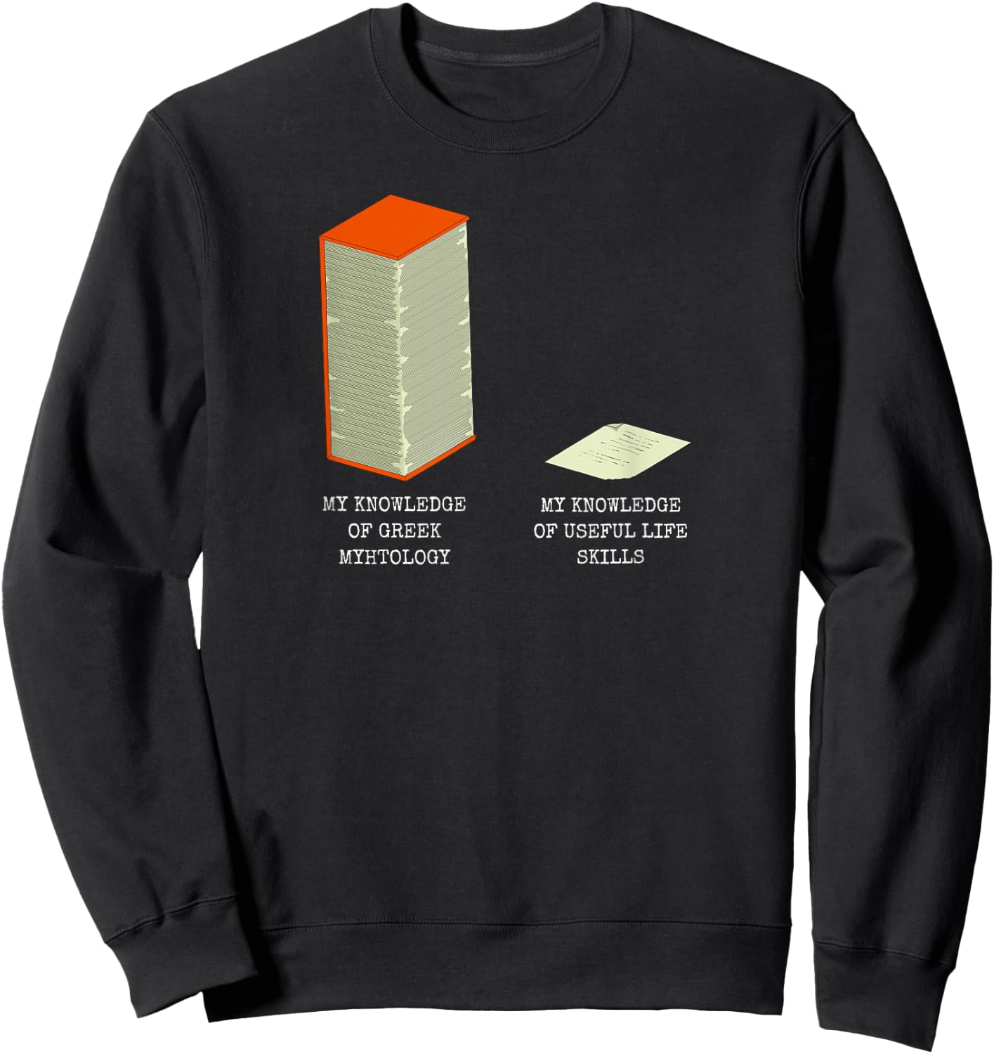Greek Mythology Funny Greek History Sweatshirt - Sweatshirt | Black