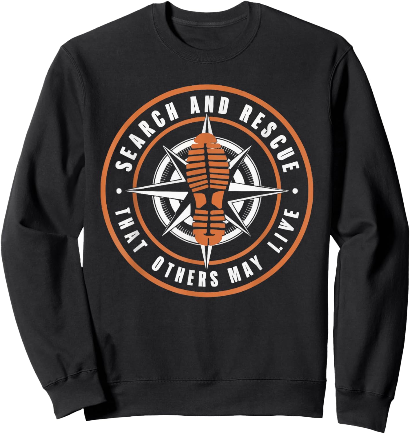 Search and Rescue Team SAR Emergency Response Sweatshirt - Sweatshirt | Black