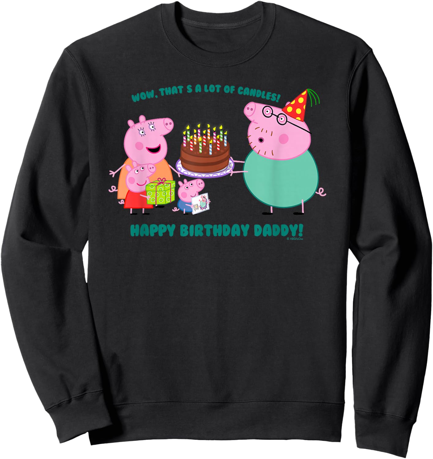 Peppa Pig - Daddy Pig Birthday Sweatshirt - Sweatshirt | Black