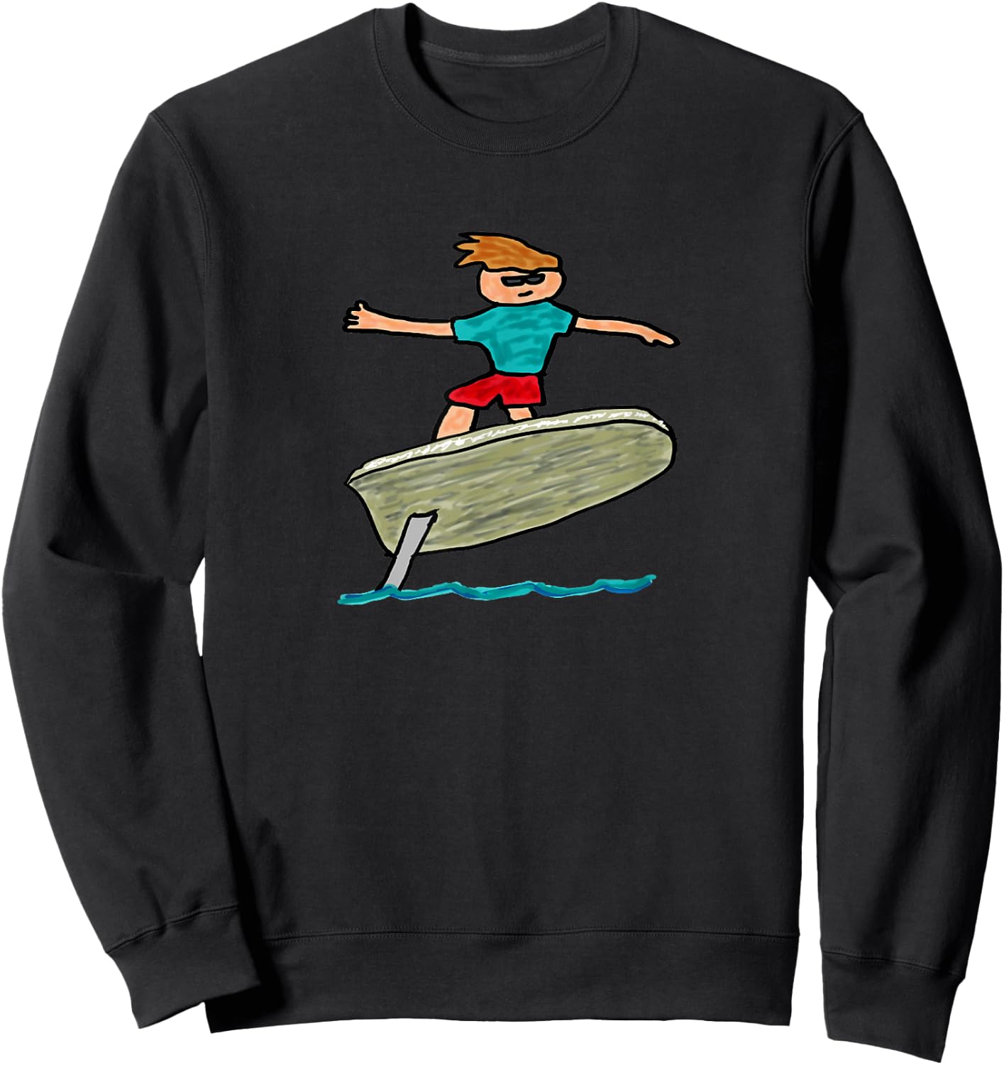 eFoil Surfing Sweatshirt - Sweatshirt | Black