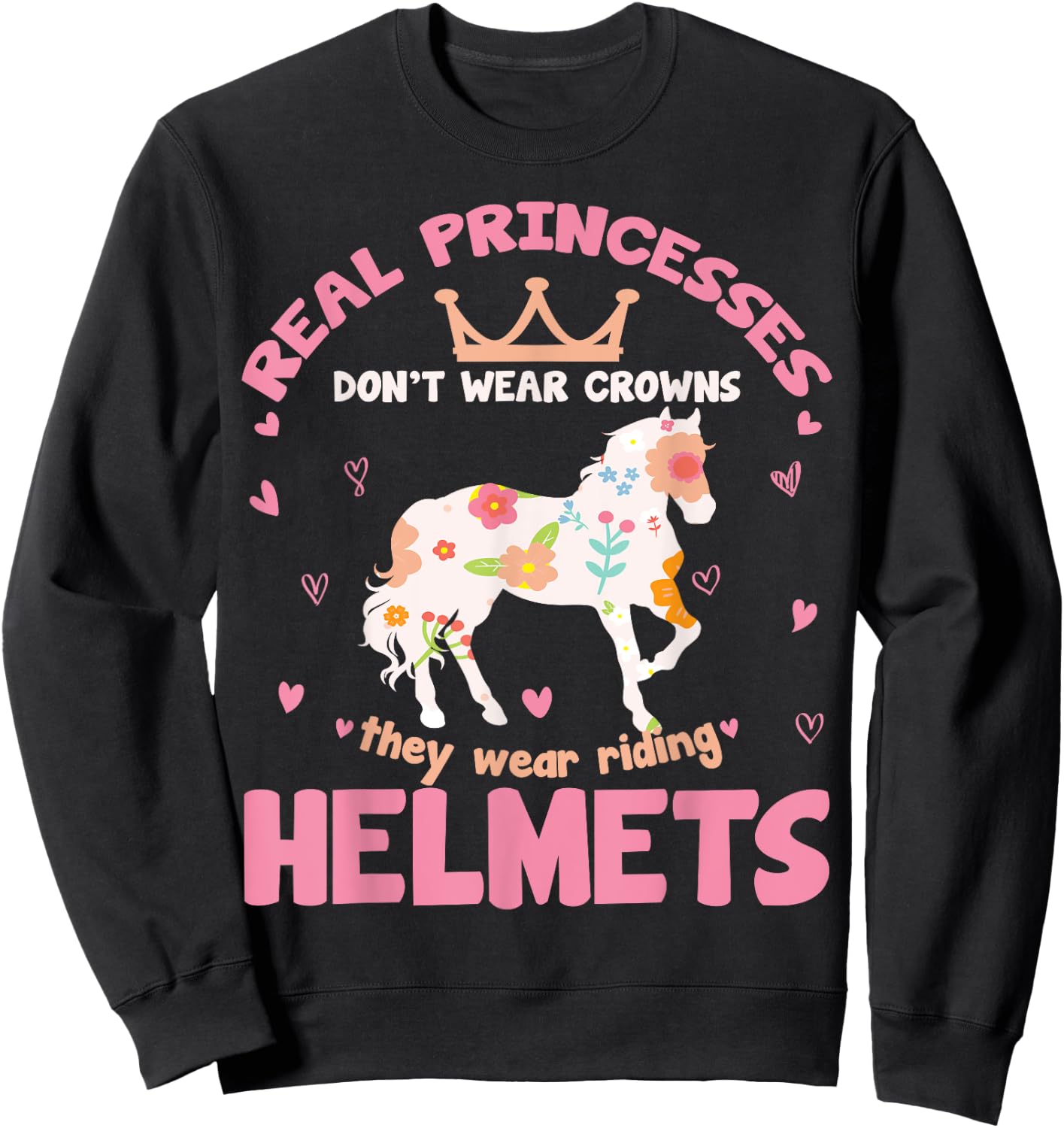 Horse Lover Horse Girl Sweatshirt - Sweatshirt | Black
