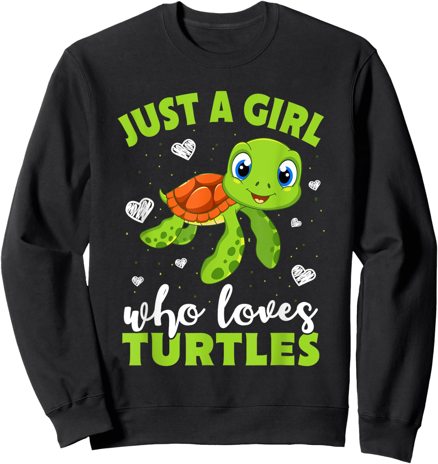 Nur Ein Girl das Turtle Loves Women Gift Sweatshirt - Sweatshirt | Black