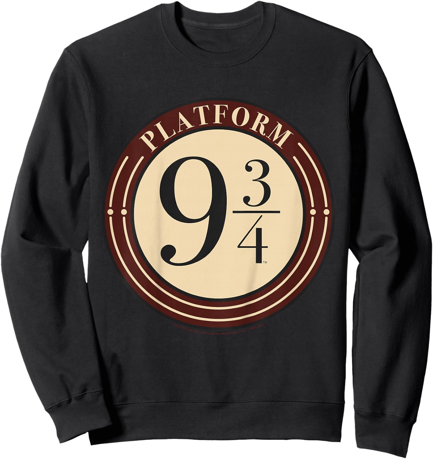 Kids Harry Potter Platform 9 &3/4 Simple Logo Sweatshirt - Sweatshirt | Black