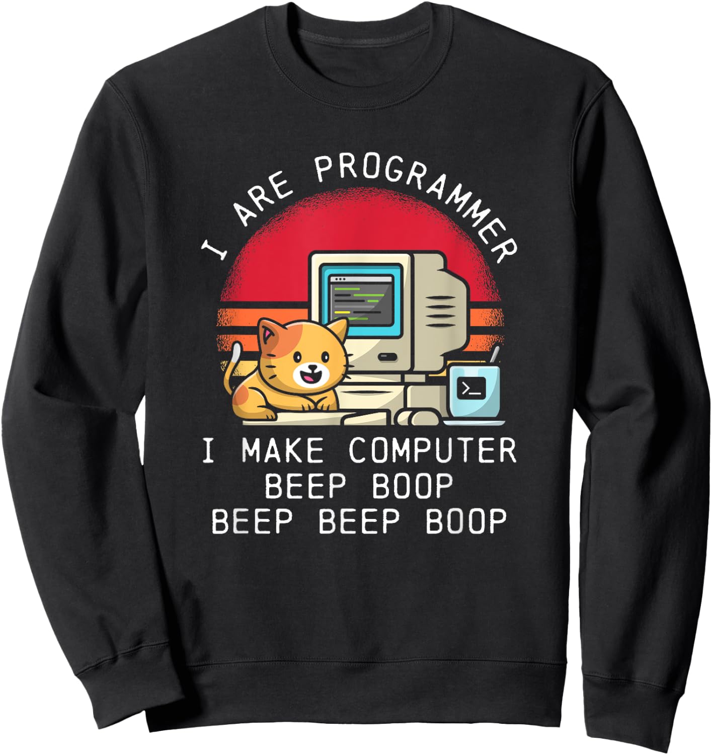 I Are Programmer Cat Women Sweatshirt - Sweatshirt | Black