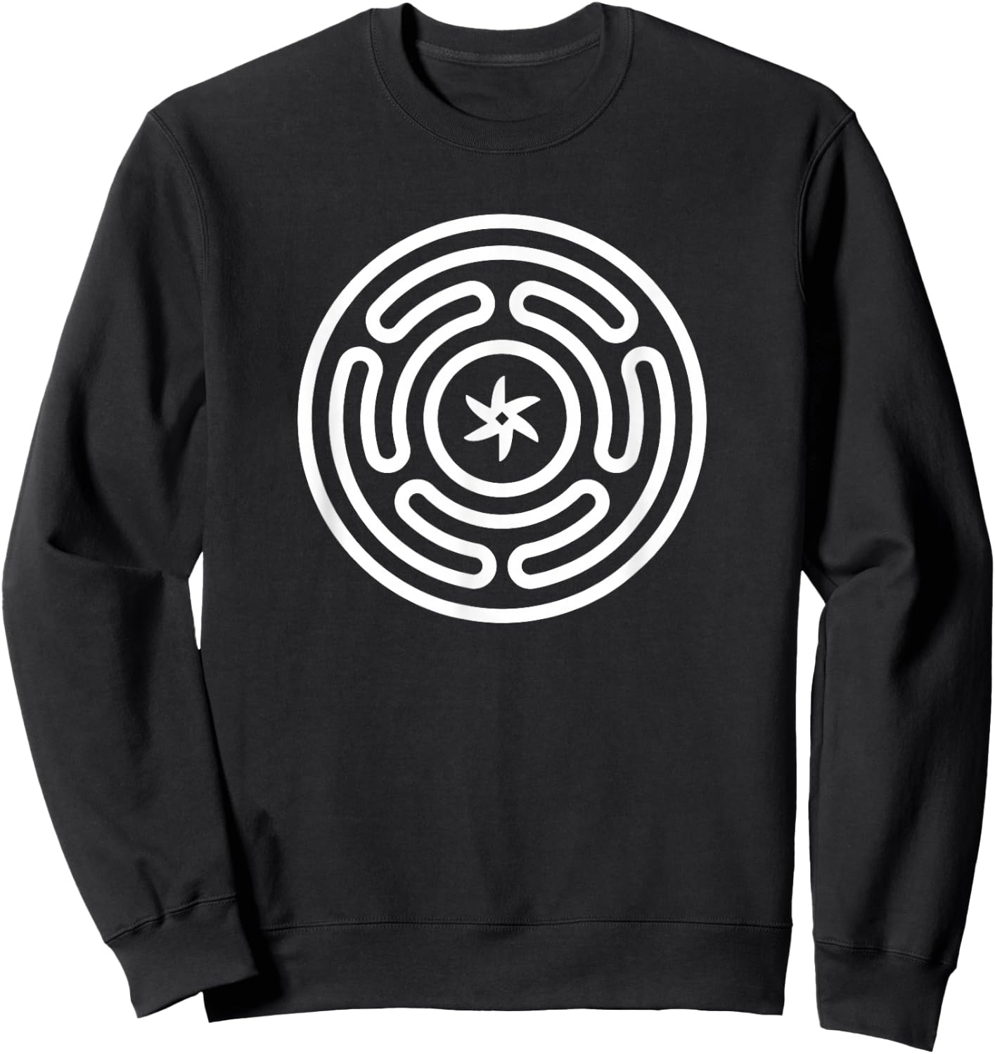 Hecate Wheel Goddess Pagan Hekate Symbol Pagan Wicca Symbol Sweatshirt - Sweatshirt | Black