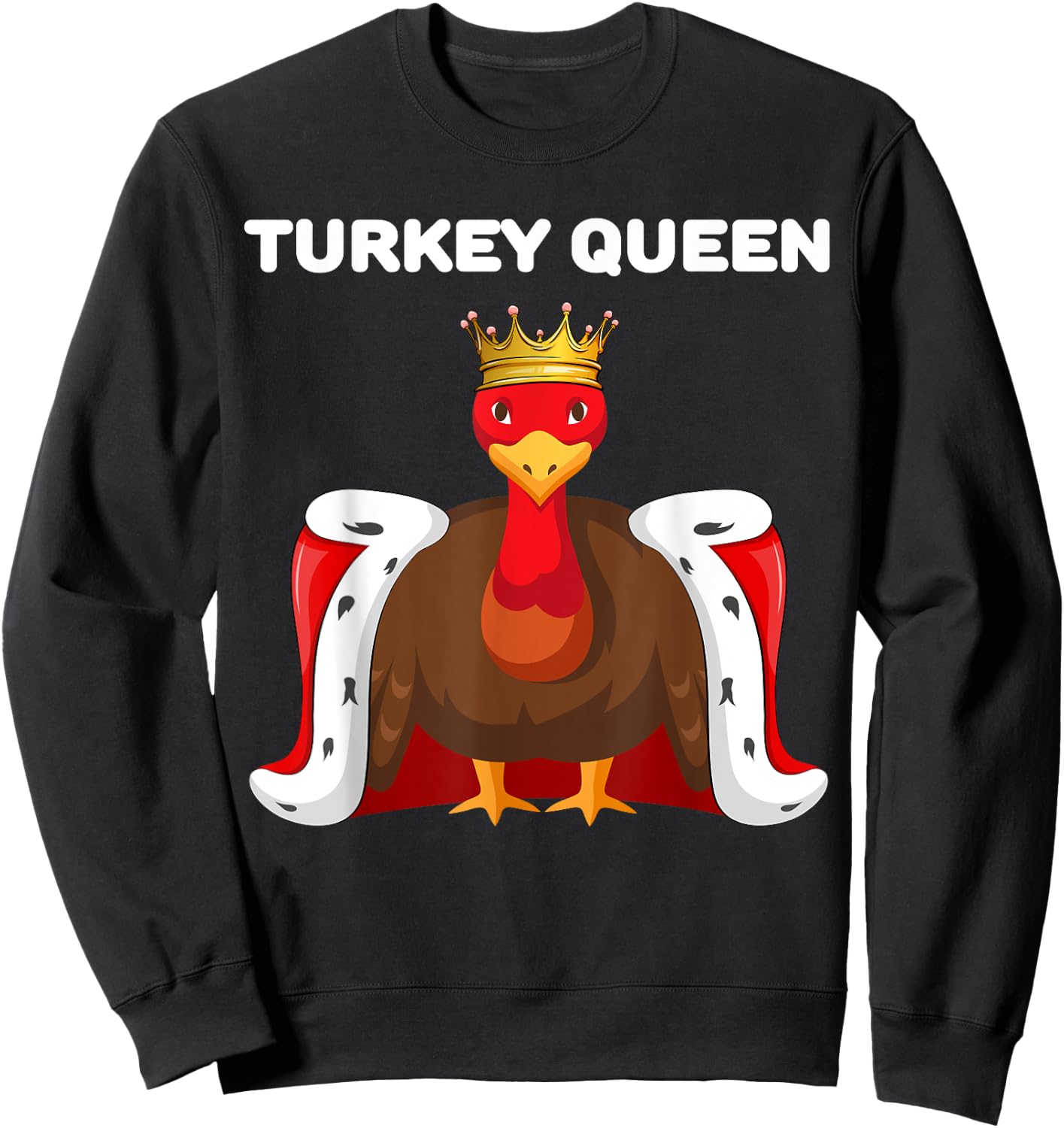 Turkey Queen | Turkey | Girls Turkey Sweatshirt - Sweatshirt | Black