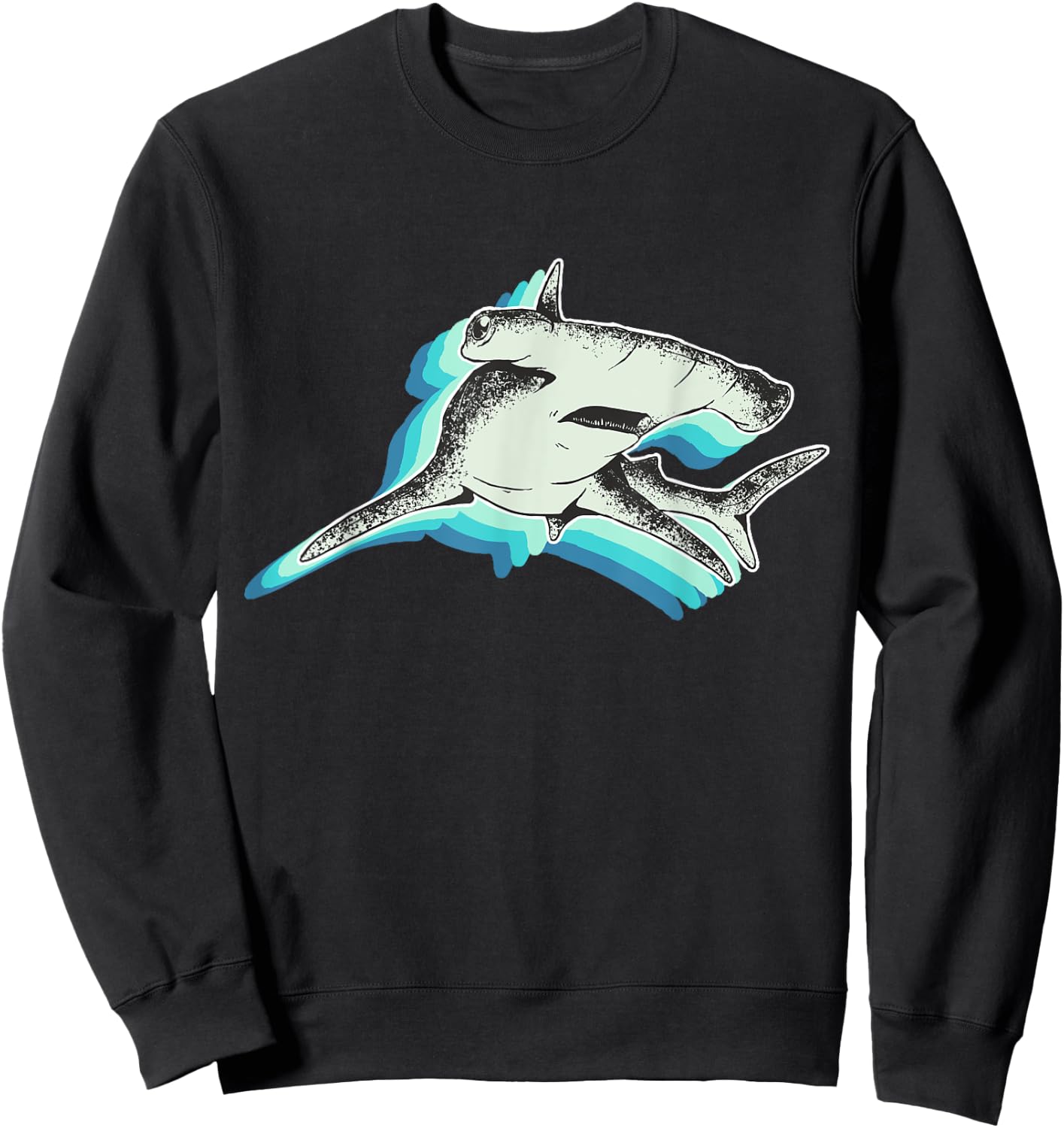 Big Hammerhead Shark Sweatshirt - Sweatshirt | Black