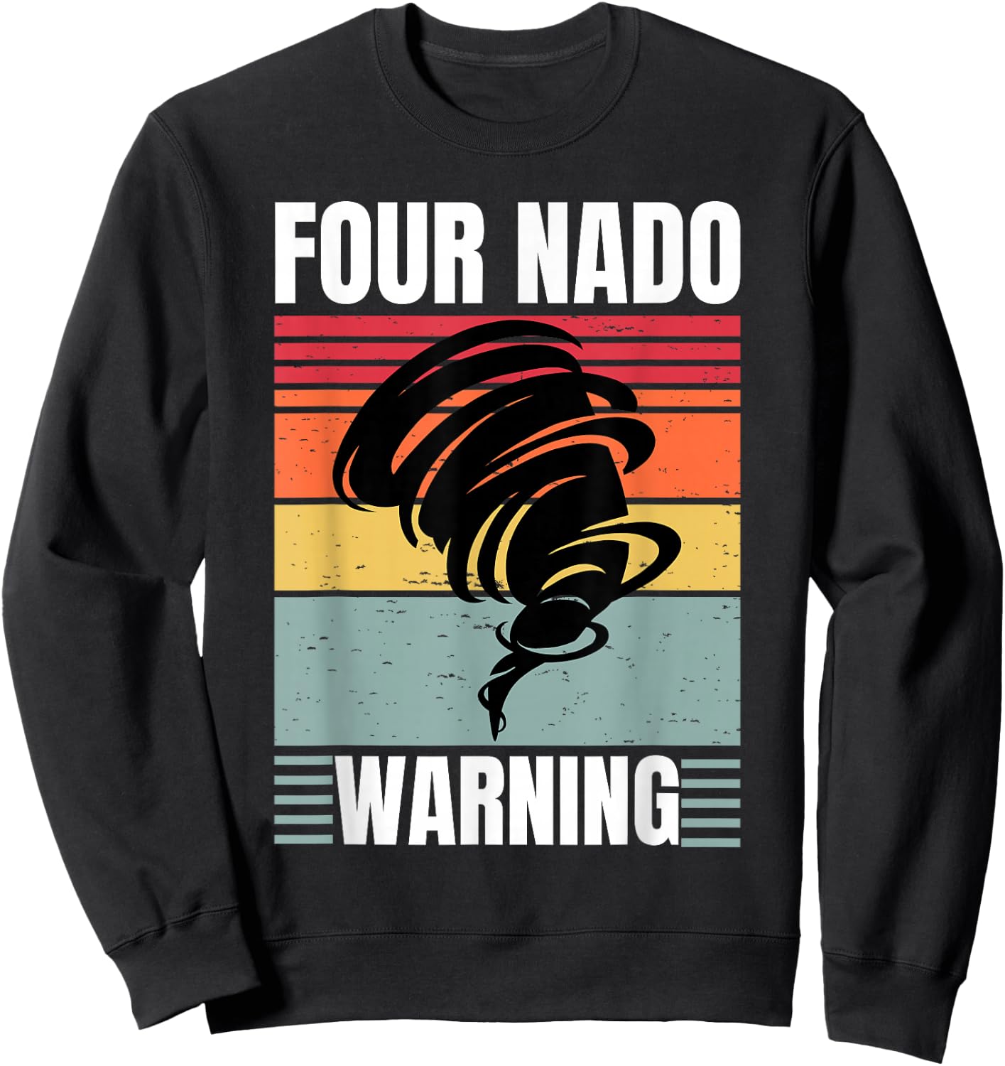 Four Nado Fournado 4th Birthday 4 Years Old Kids Boys girls Sweatshirt - Sweatshirt | Black