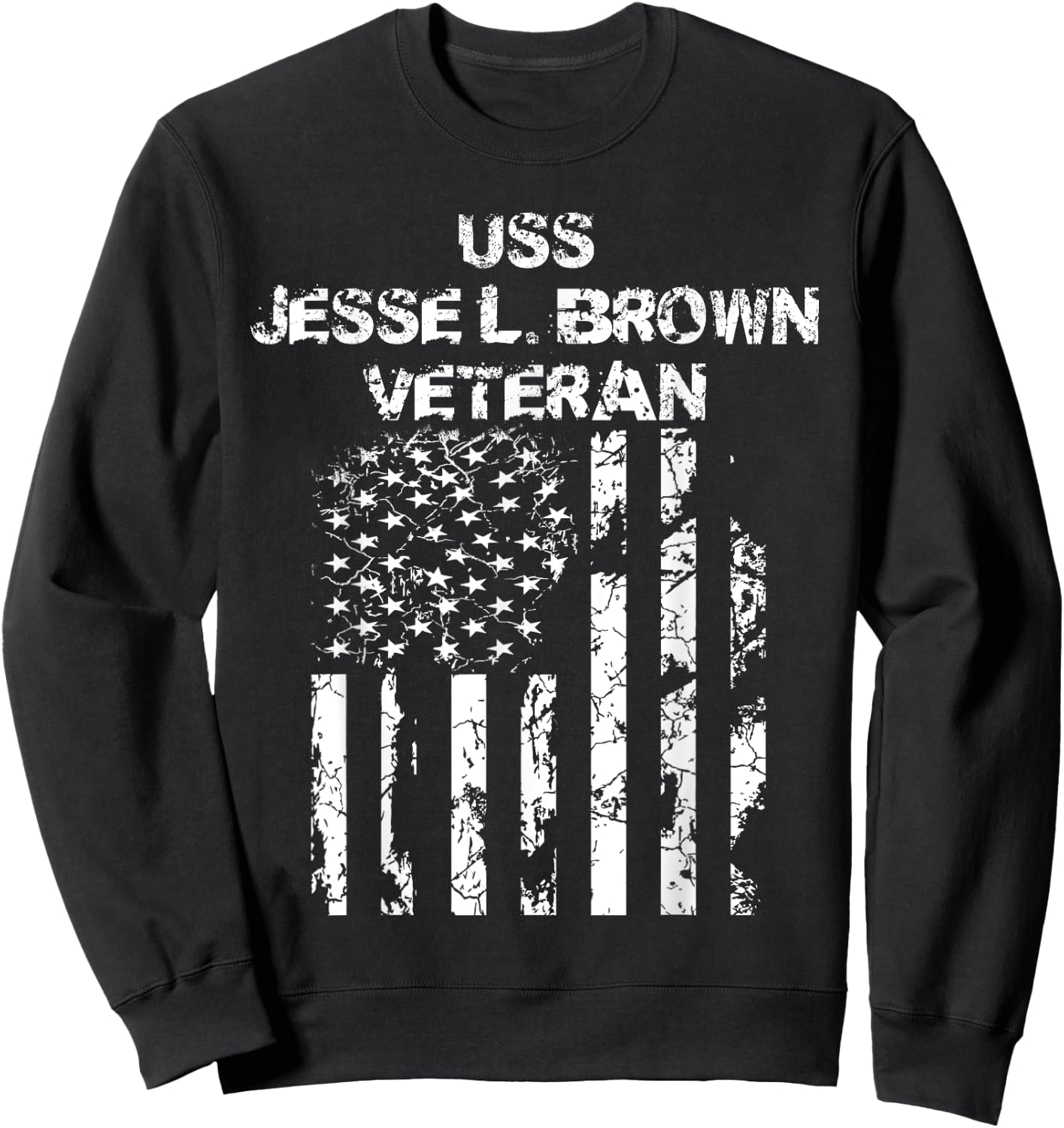 USS Jesse L. Brown Veteran Sweatshirt - Sweatshirt | Black