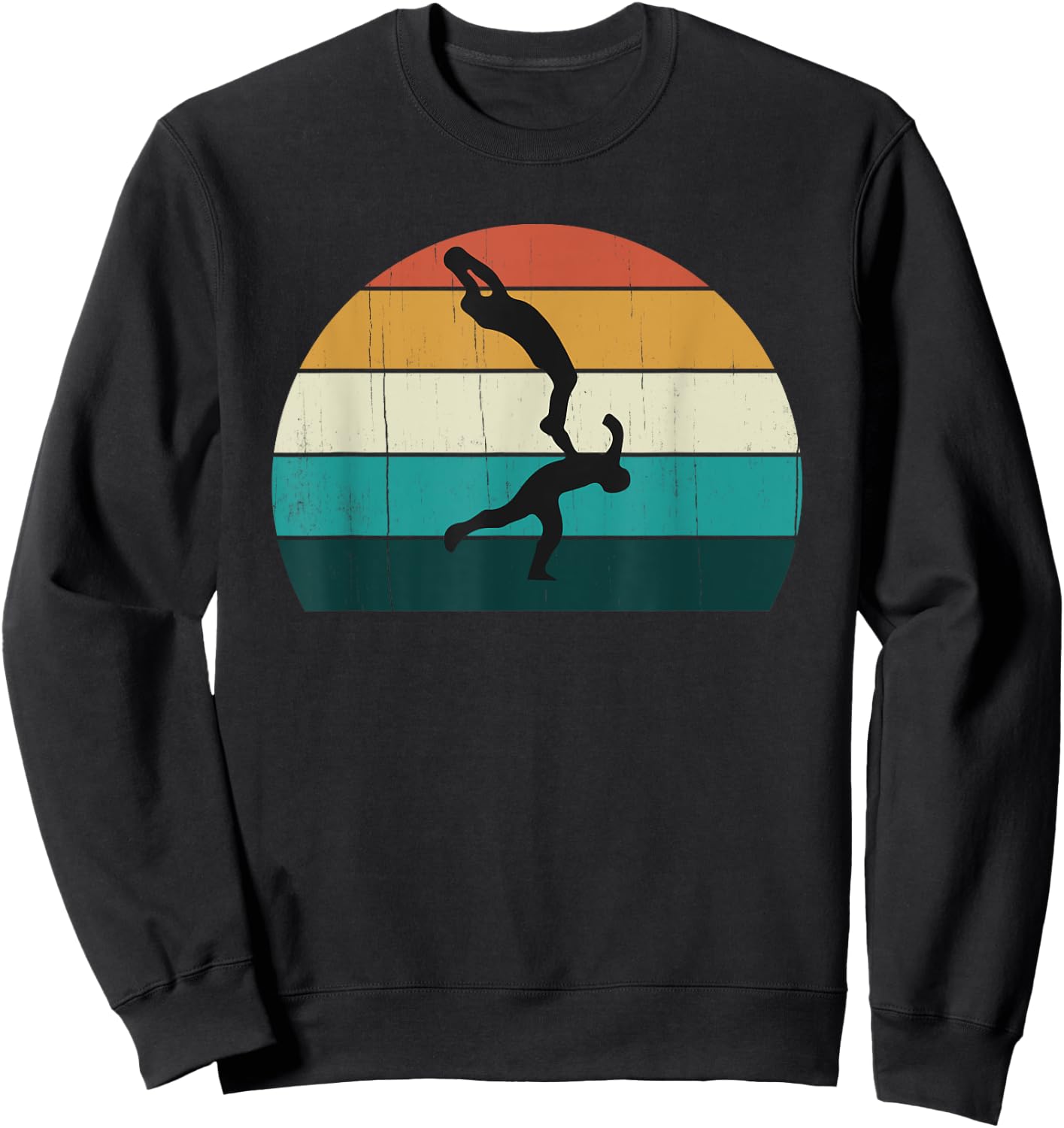 Retro Aussie Sport Gift - Australian Rules Football Lovers Sweatshirt - Sweatshirt | Black