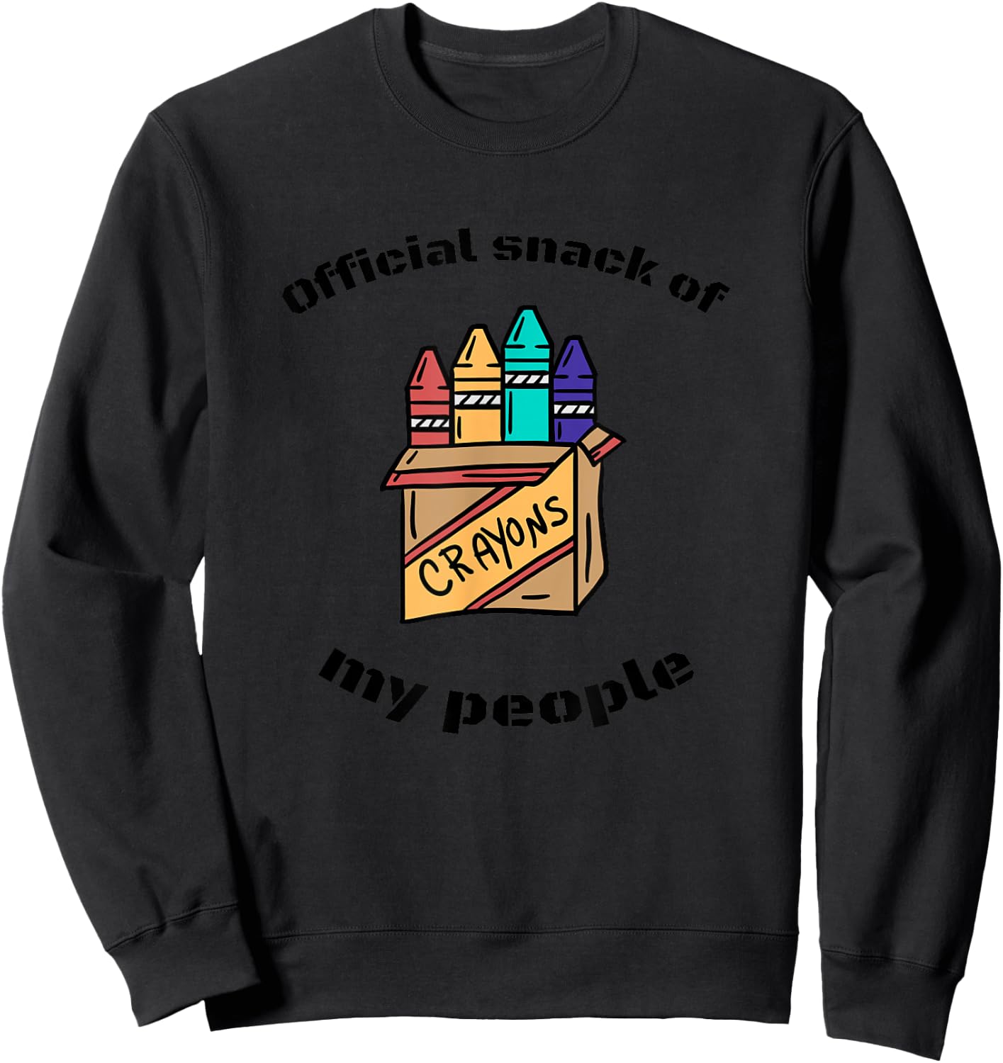 Crayon snack shirt Sweatshirt - Sweatshirt | Black