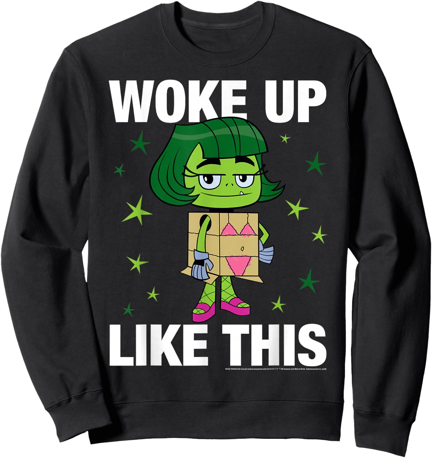 DC Comics Teen Titans Go! Beast Boy Woke Up Like This Sweatshirt - Sweatshirt | Black