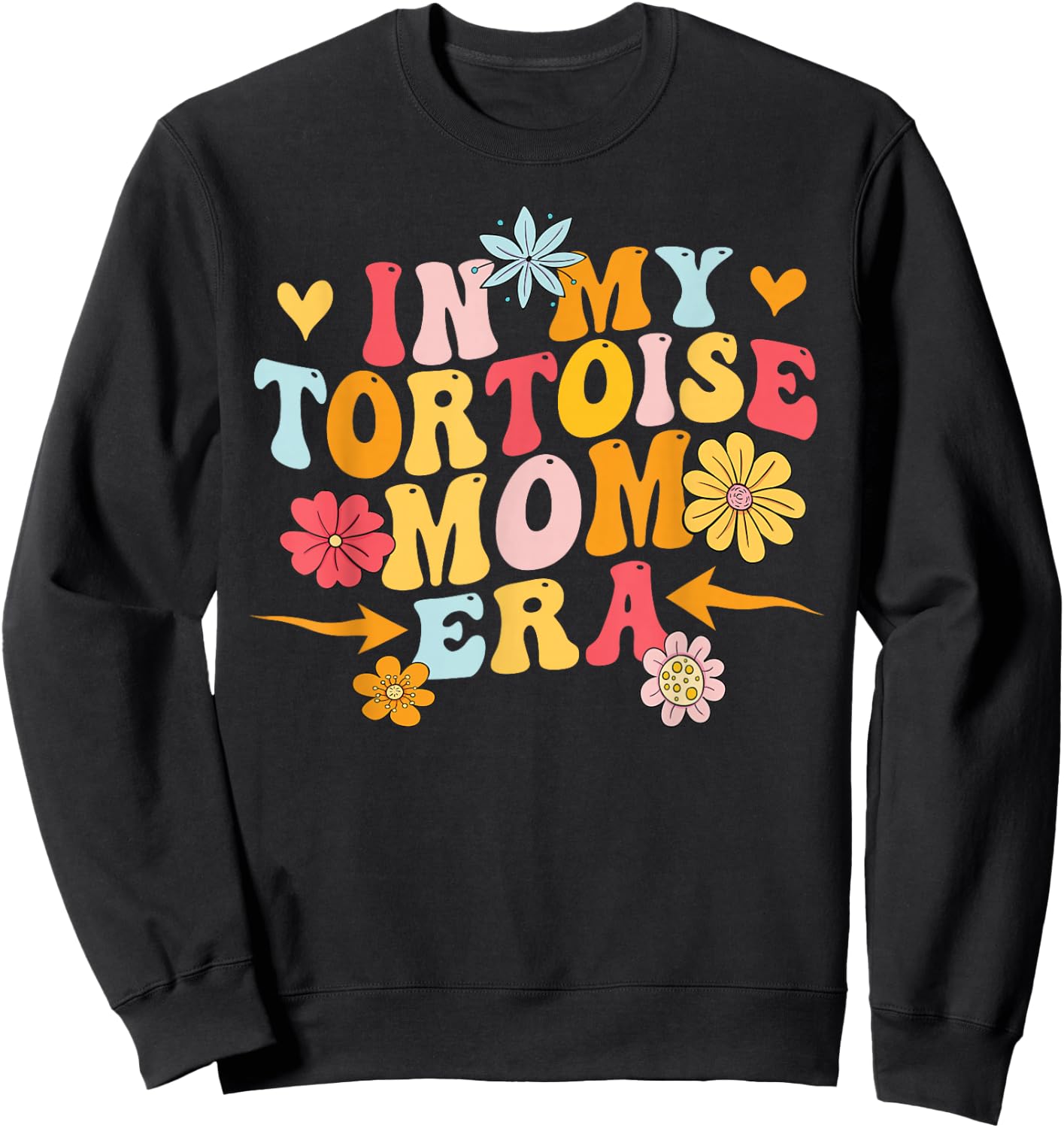 In my tortoise mom era shirts for tortoise moms Sweatshirt - Sweatshirt | Black