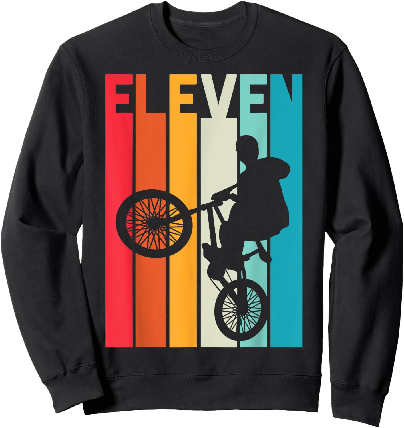 11 Year Old BMX Birthday Gift Party Boys Dirt Biking 11th Sweatshirt - Sweatshirt | Black
