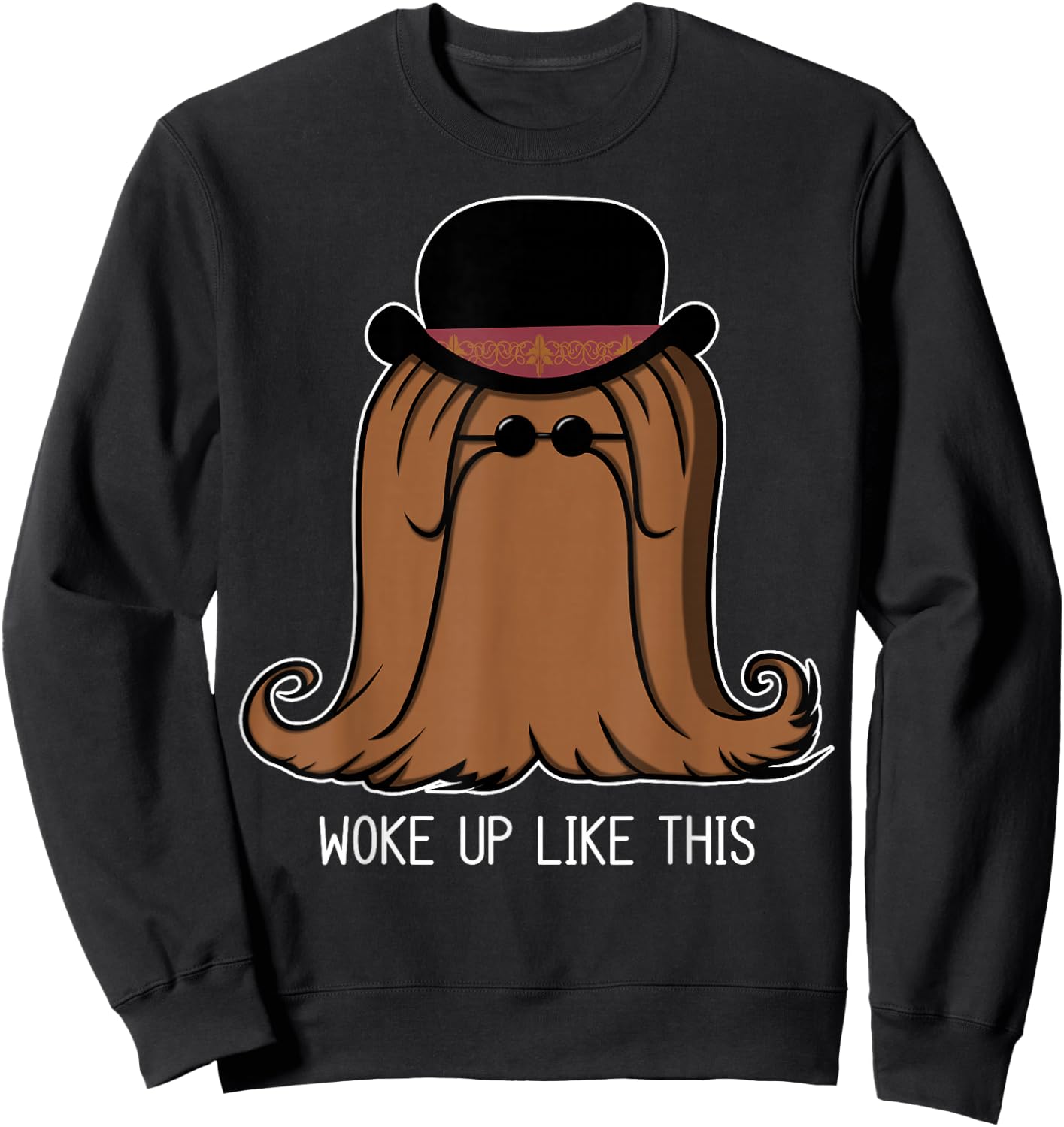 The Addams Family Cousin It Woke Up Like This Sweatshirt - Sweatshirt | Black
