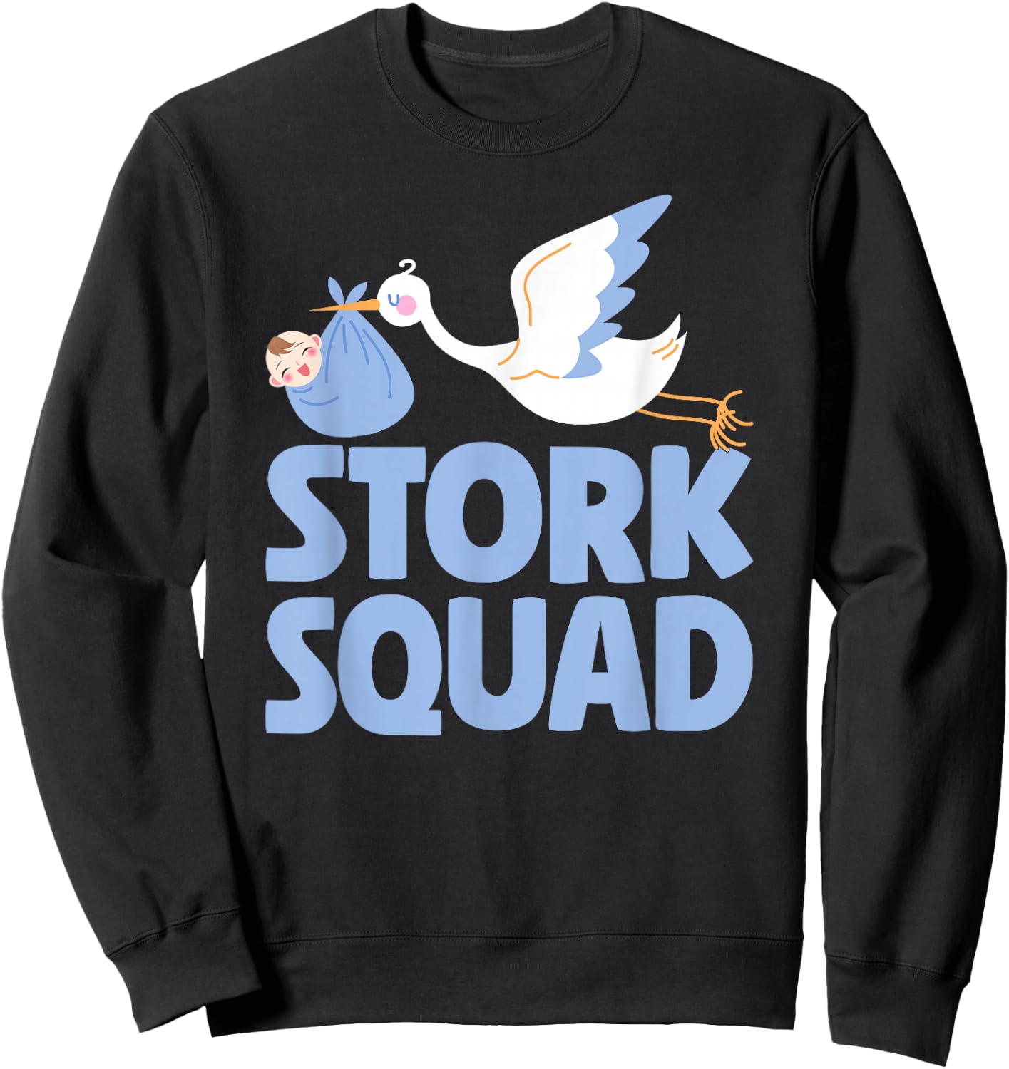 Stork Squad Labor And Delivery Nurse Sweatshirt - Sweatshirt | Black