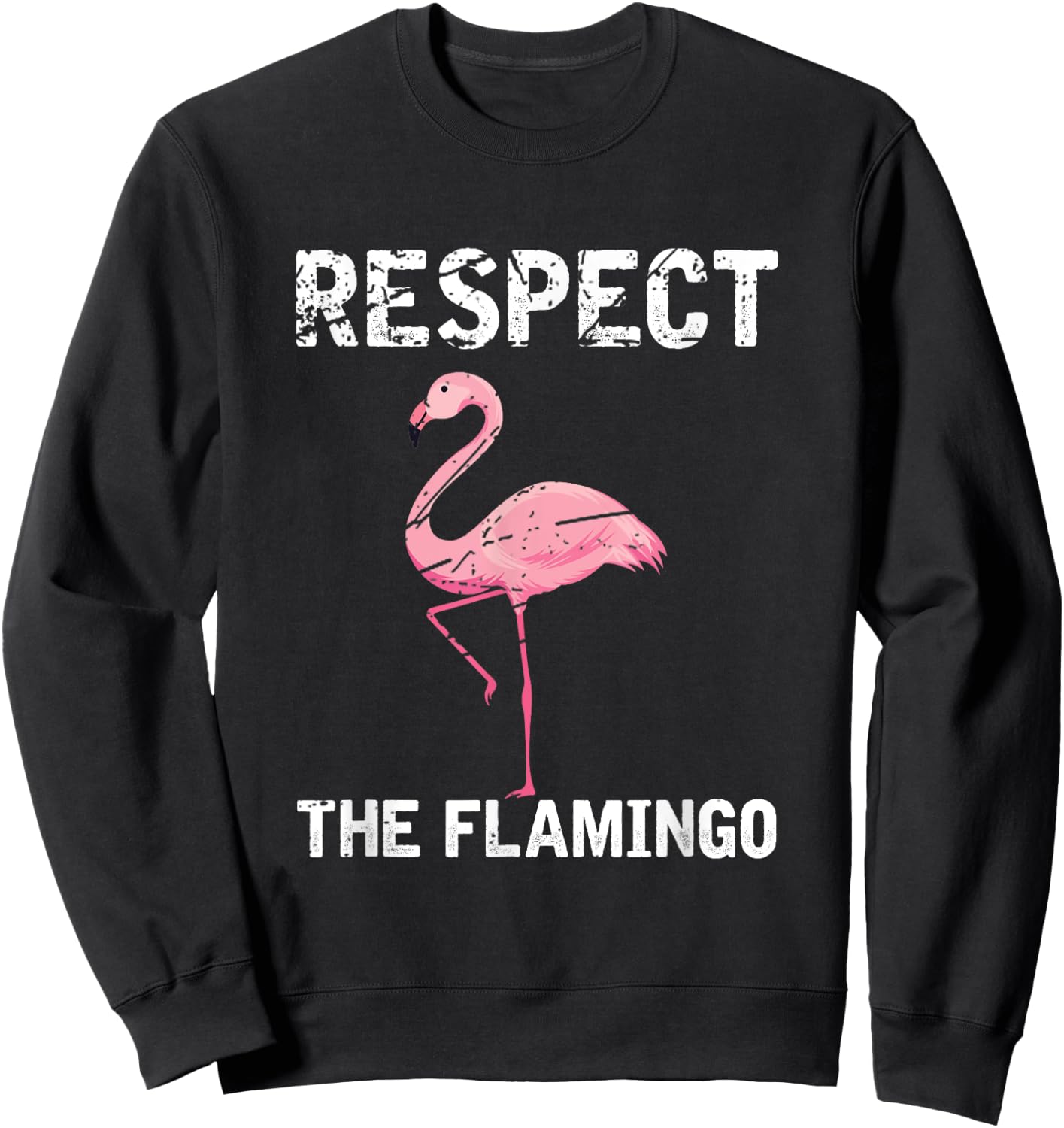 Respect The Flamingo Sweatshirt - Sweatshirt | Black