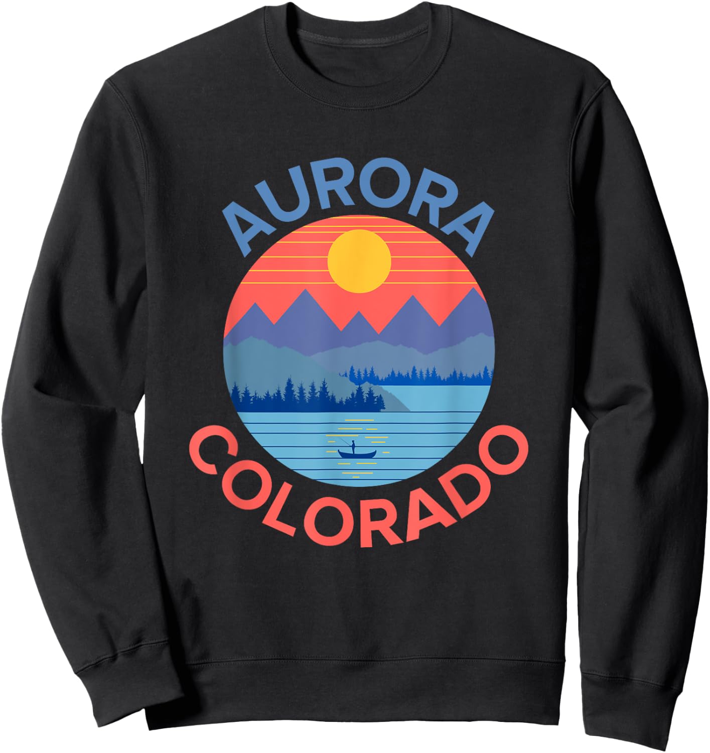 Aurora Colorado Sweatshirt - Sweatshirt | Black
