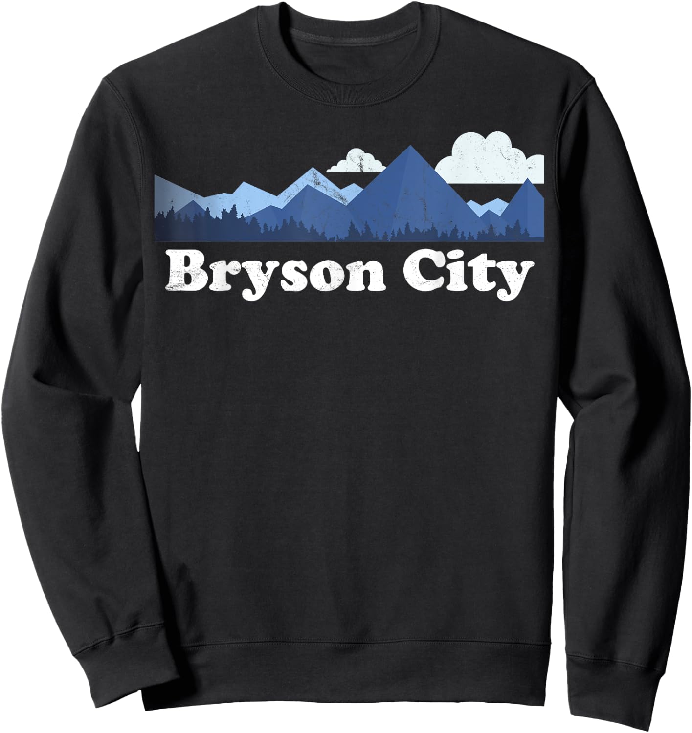 Bryson City North Carolina Blue Ridge Mountains NC Sweatshirt - Sweatshirt | Black