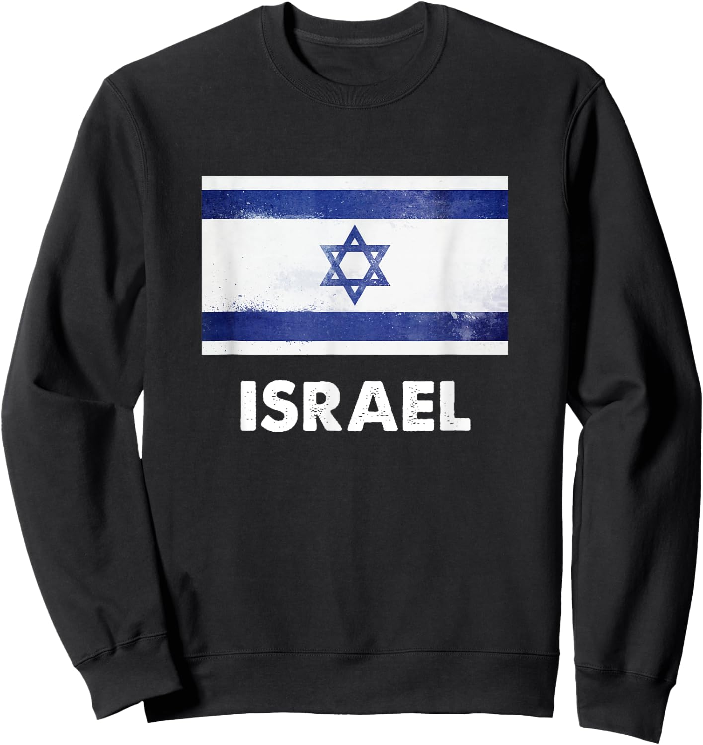 Israeli Flag Shirt | Israeli Sweatshirt - Sweatshirt | Black