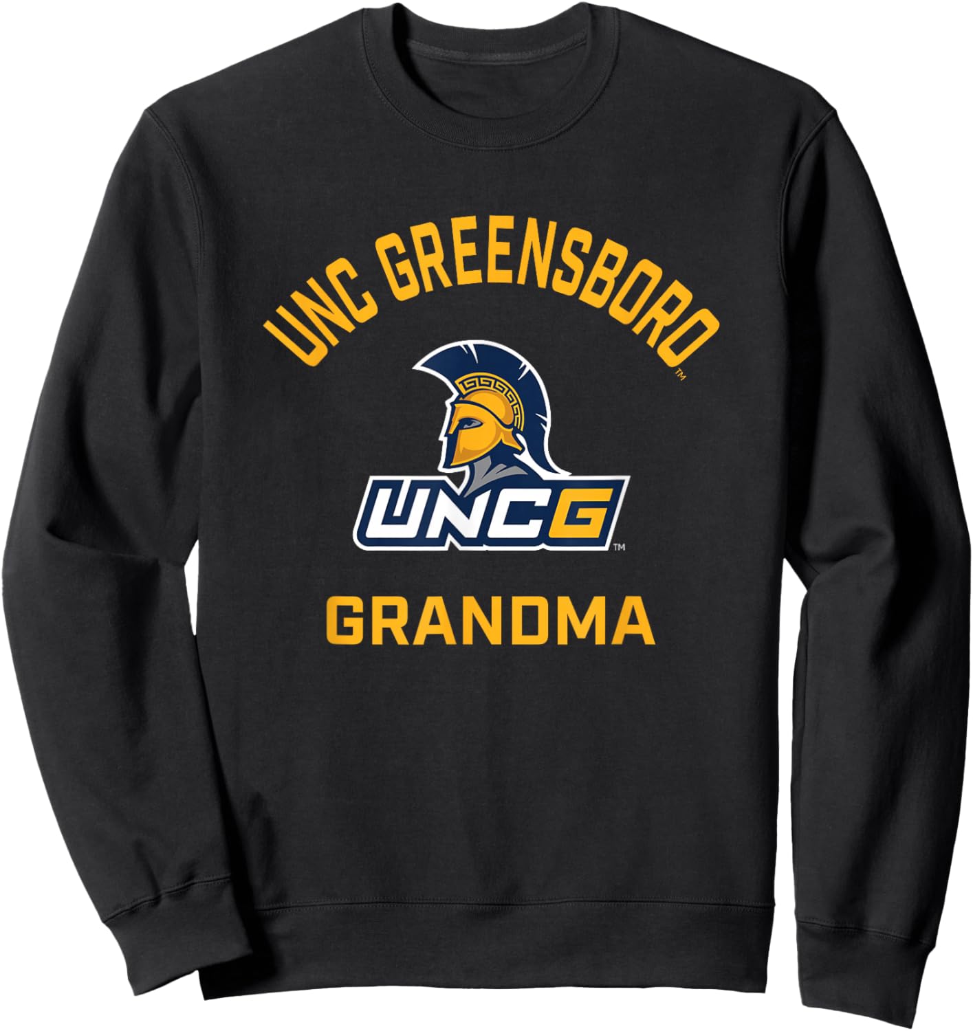UNC Greensboro UNCG Spartans Arched Grandma Sweatshirt - Sweatshirt | Black