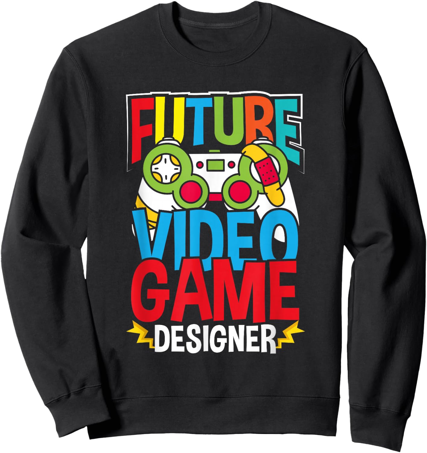 Future Video Game Designer Developer Gamer Programmer Sweatshirt - Sweatshirt | Black