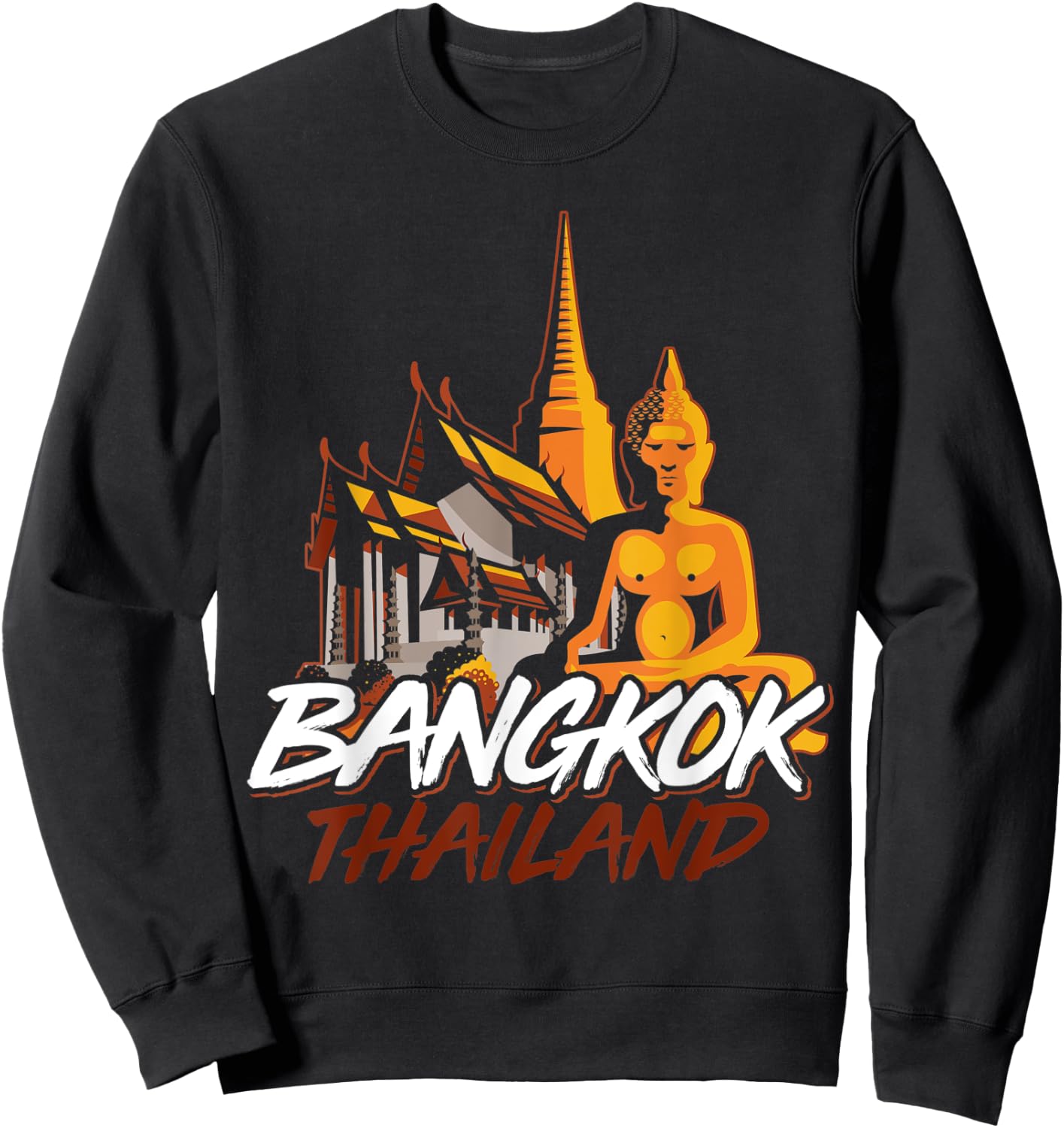 Proud Thai Flag Bangkok Travel Phuket Chiang Mai Thailand Sweatshirt - Sweatshirt | Black