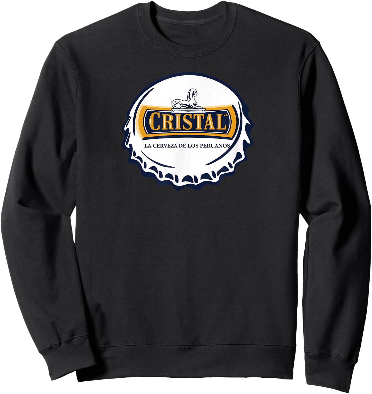 Cristal Chapa Marca Peruvian Sleeve Corta Soccer Celebrate Sweatshirt - Sweatshirt | Black