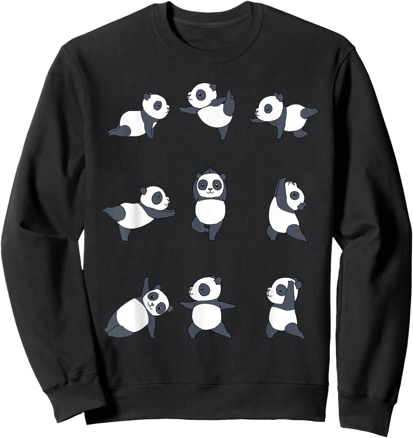 Panda Yoga Sweatshirt - Sweatshirt | Black