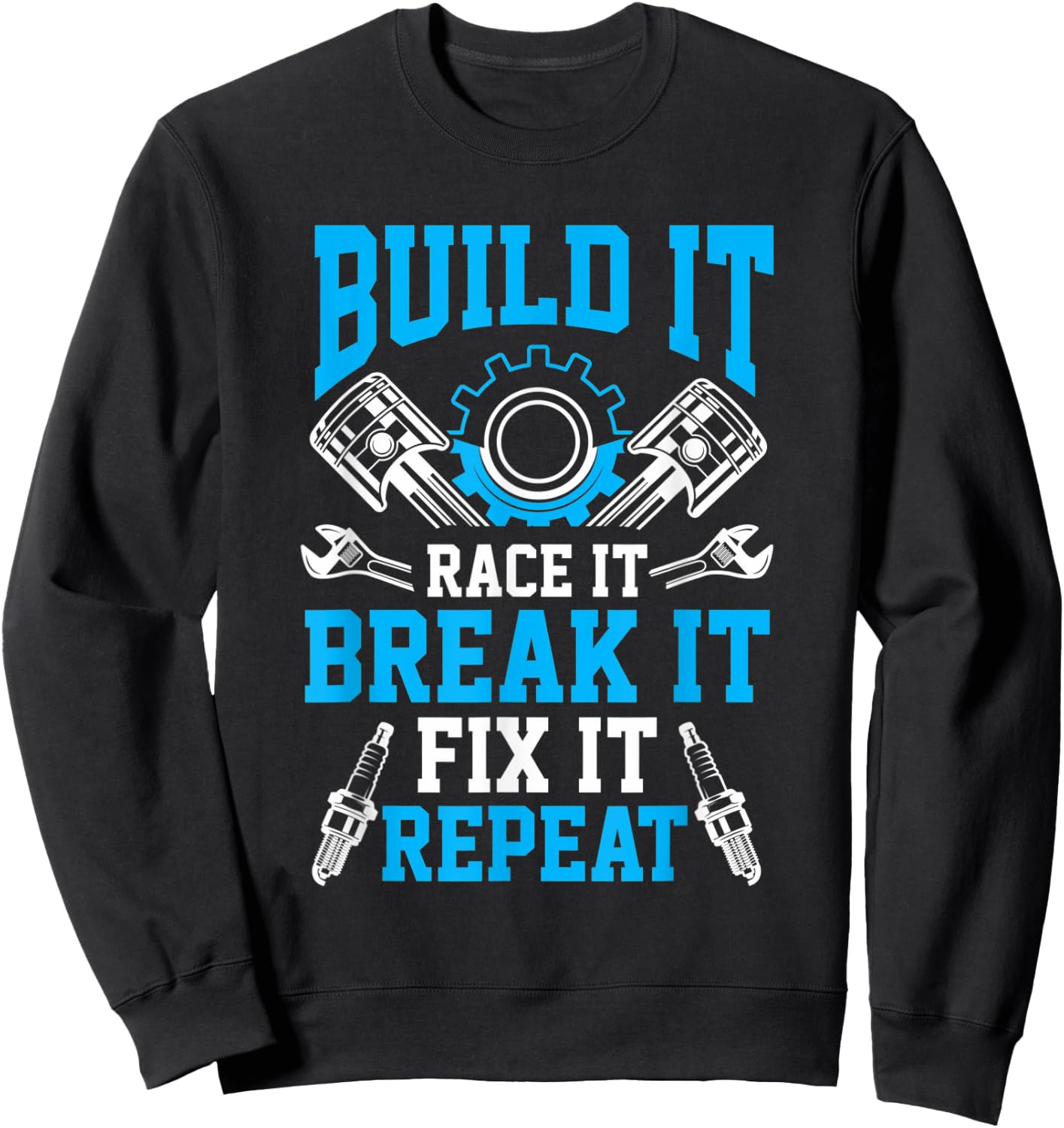 Car Tuning Mechanic Race Break mechanical engineers Sweatshirt - Sweatshirt | Black
