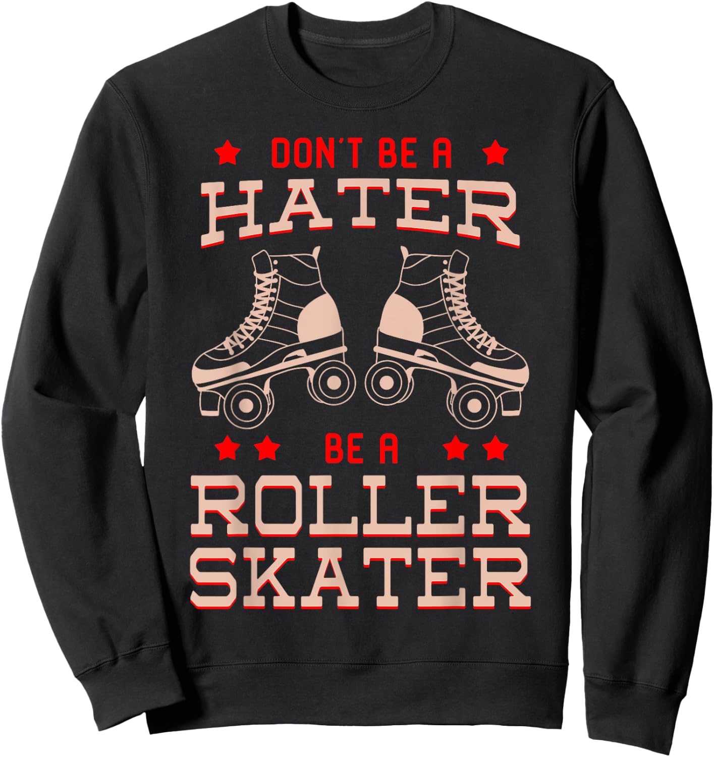 Roller Skater Derby Classic Vintage 70s 80s Disco Party Gift Sweatshirt - Sweatshirt | Black
