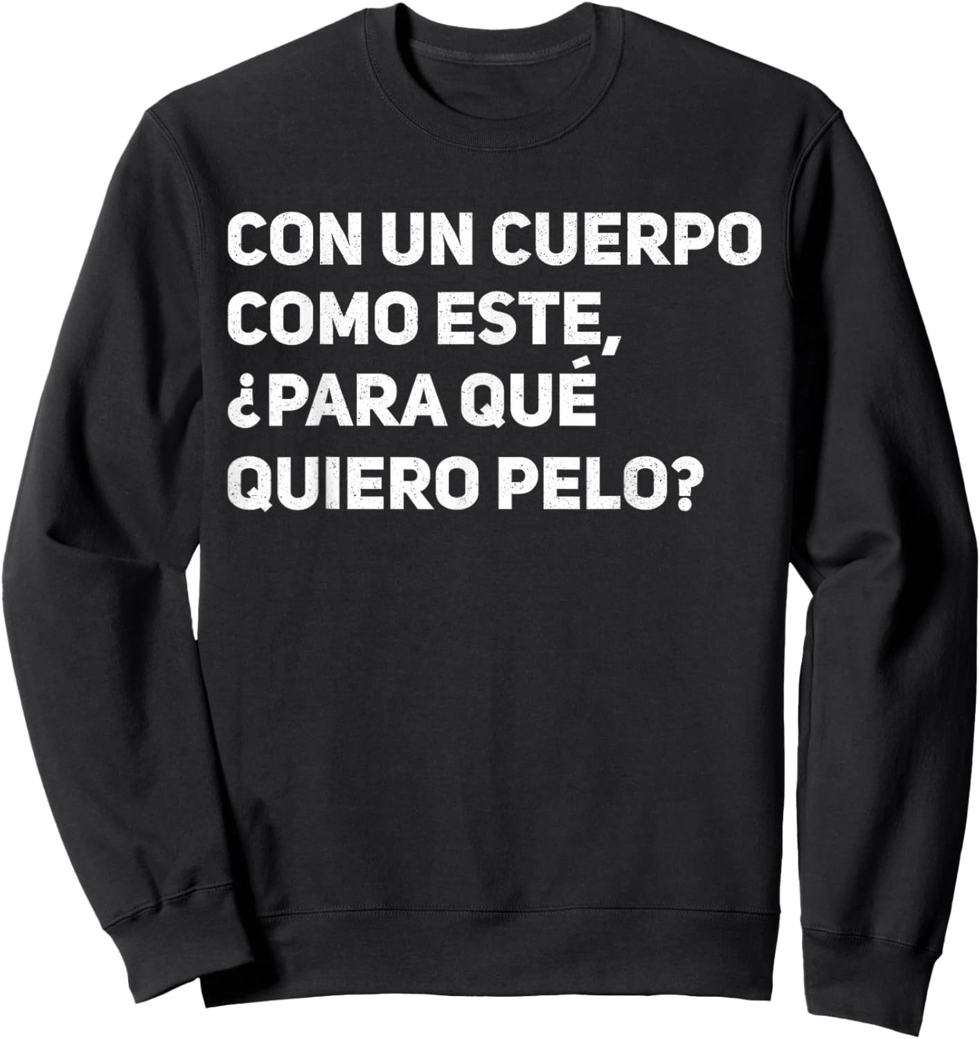 Spanish Father's Day Bald Dad Dia Del Padre Regalo De Papa Sweatshirt - Sweatshirt | Black