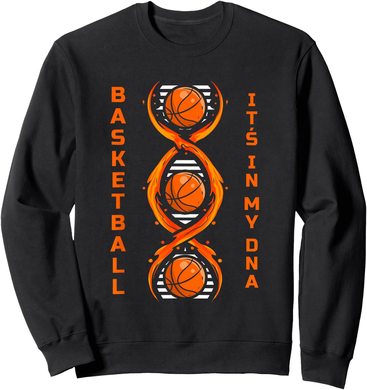 Basketball Player It's In My DNA Ballsport Training Sweatshirt - Sweatshirt | Black