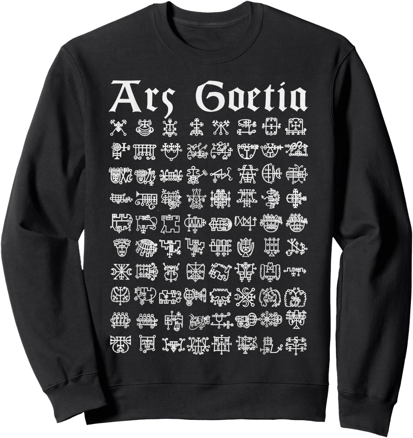 Ars Goetia Lesser Key of solomon lemegeton 72 Demons Sigils Sweatshirt - Sweatshirt | Black