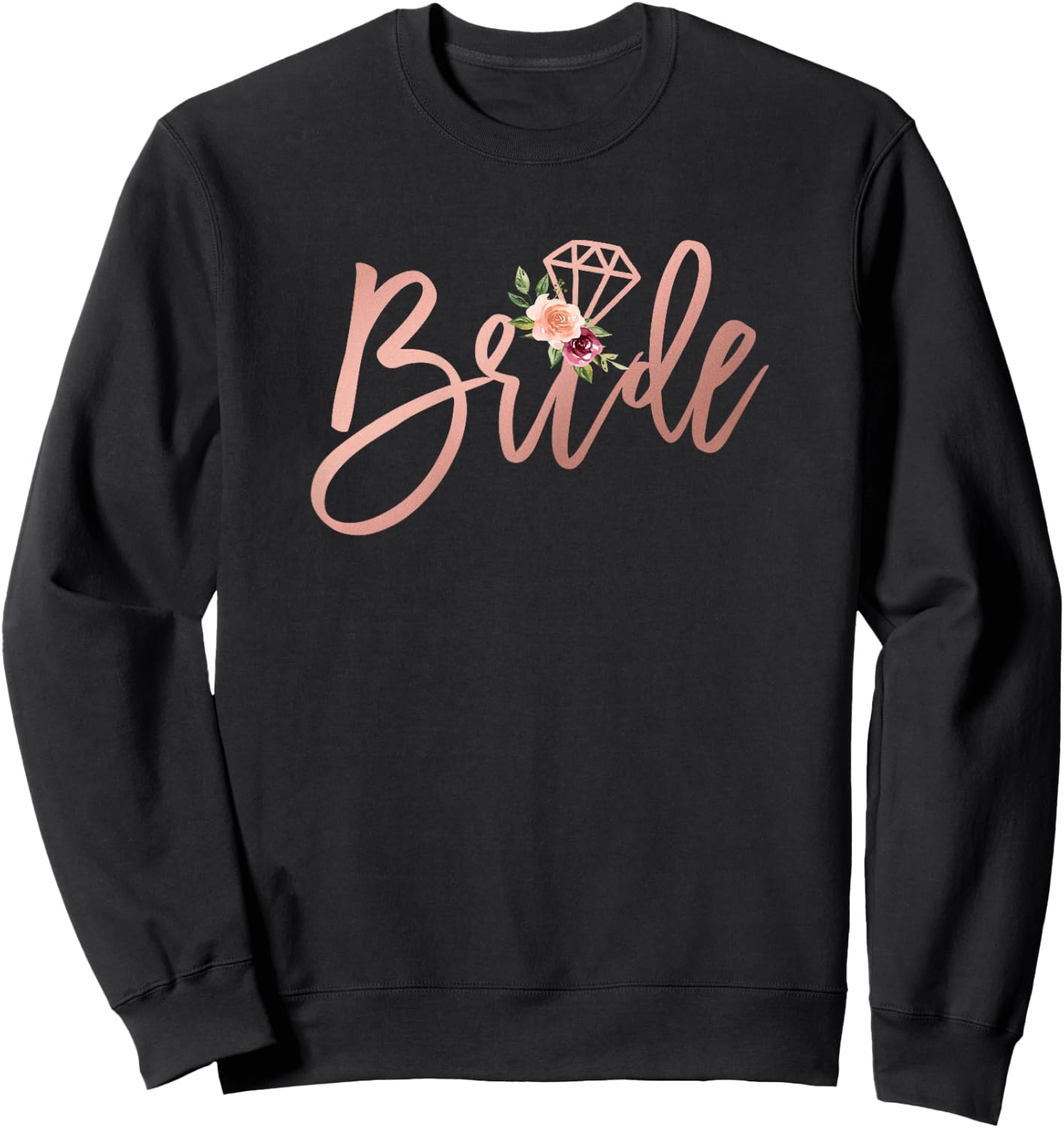 Wedding Shower for Future Mrs Bride to be from Groom Floral Sweatshirt - Sweatshirt | Black