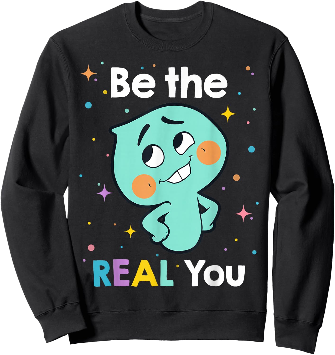 Disney Pixar Soul 22 Be The Real You Sweatshirt - Sweatshirt | Black