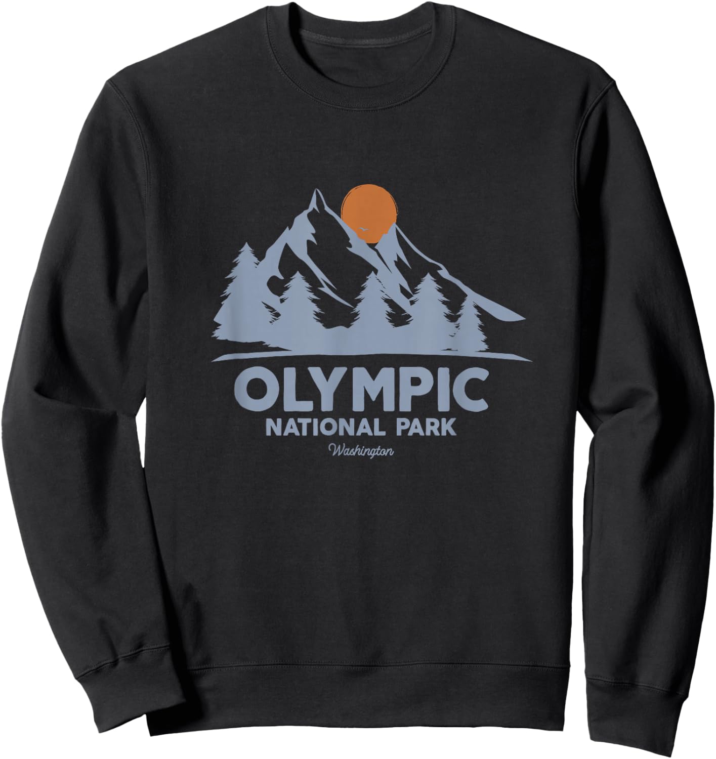 Olympic National Park Washington Sweatshirt - Sweatshirt | Black