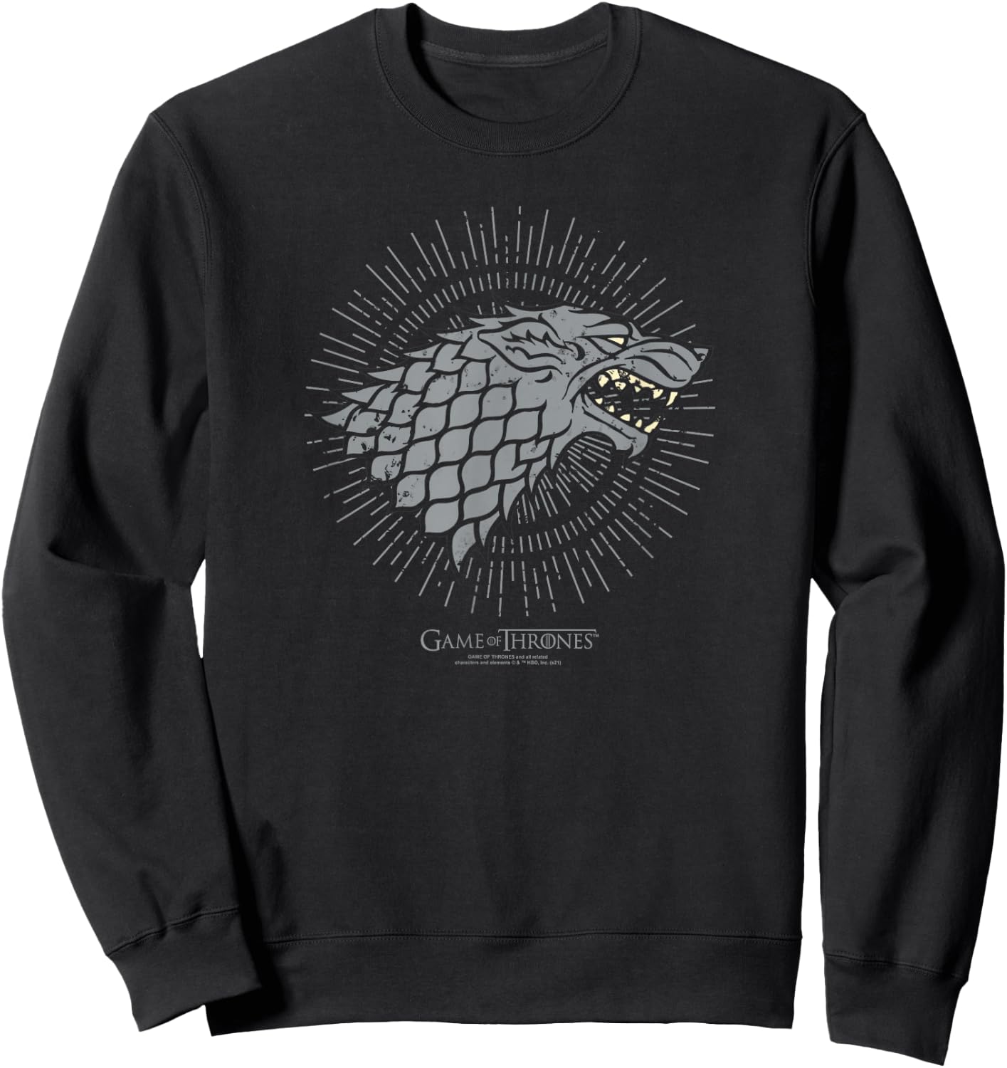 Game of Thrones Stark Burst Sigil Sweatshirt - Sweatshirt | Black