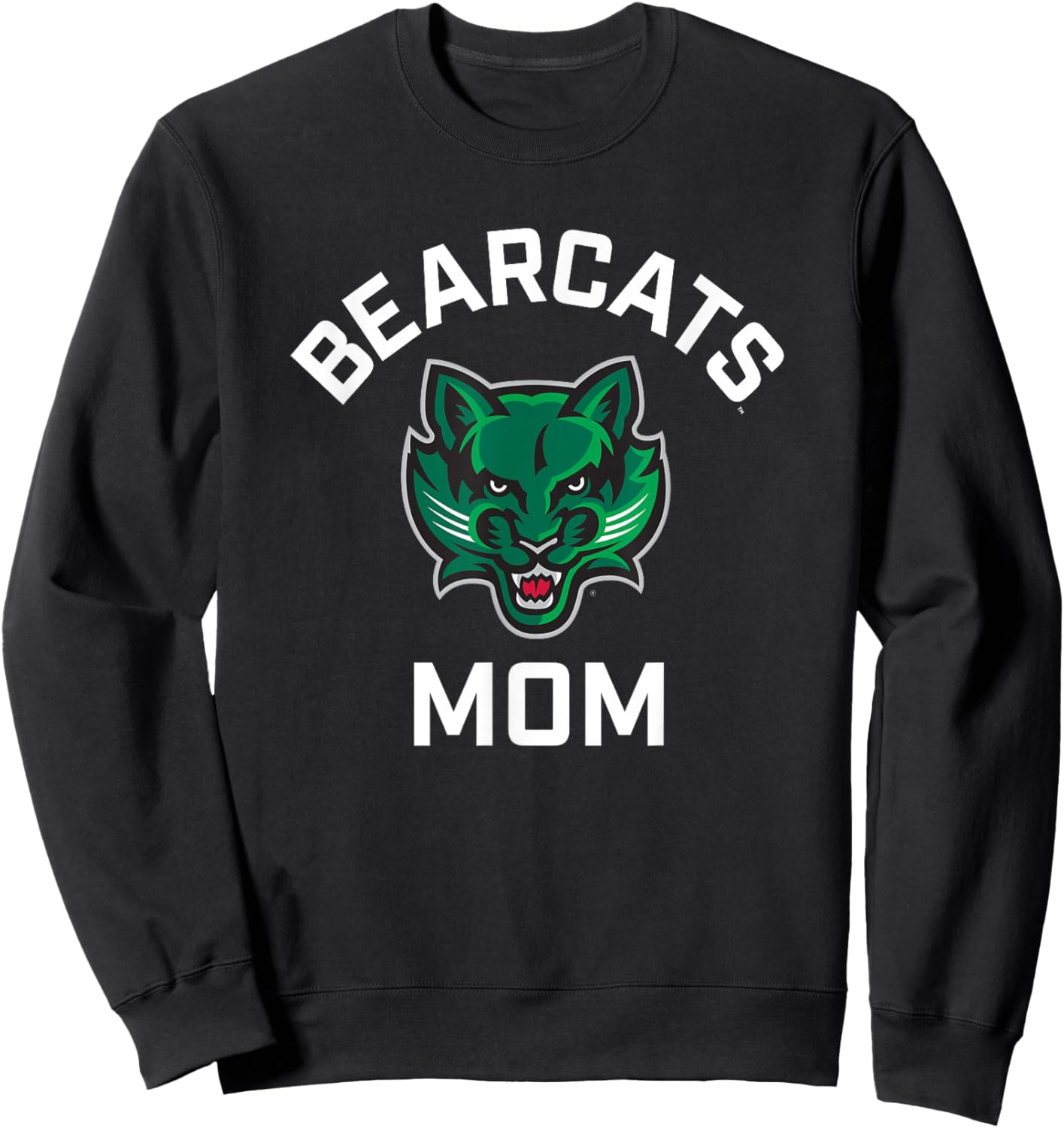 Binghamton University Bearcats Arched Mom Sweatshirt - Sweatshirt | Black