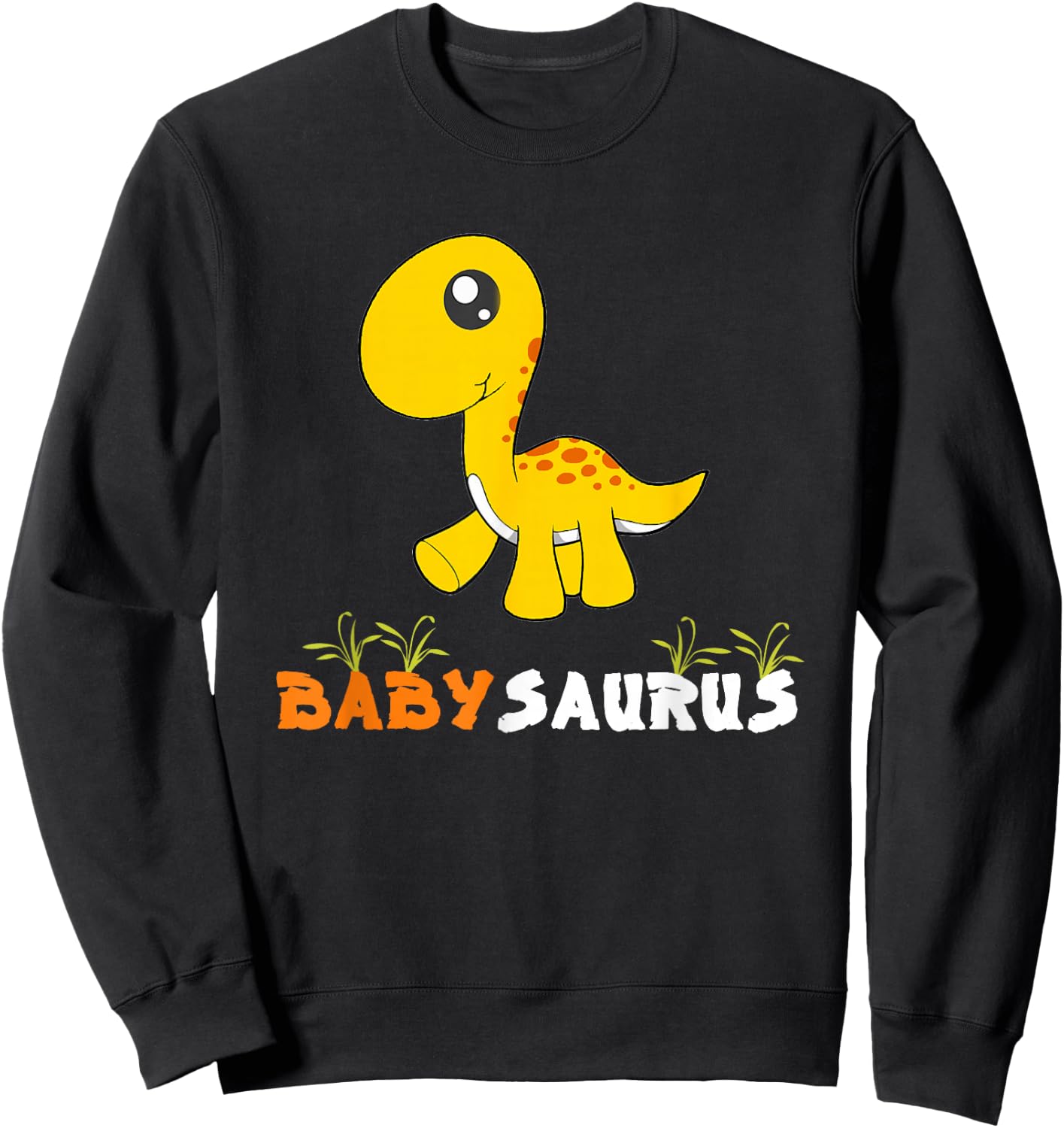 Baby Dinosaur Babysaurus Dinosaur Kid Sweatshirt - Sweatshirt | Black