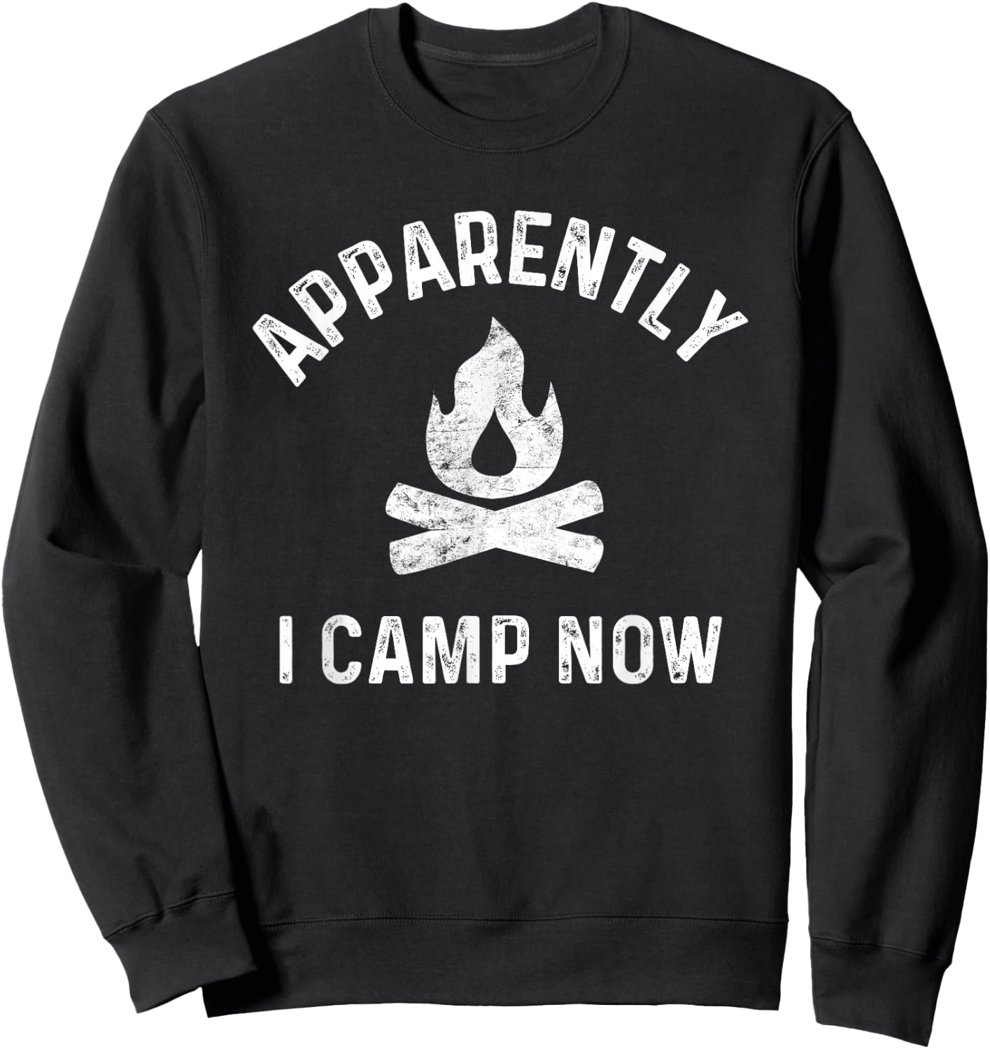 Camping Shirts Apparently I Camp Now New Camper Sweatshirt - Sweatshirt | Black
